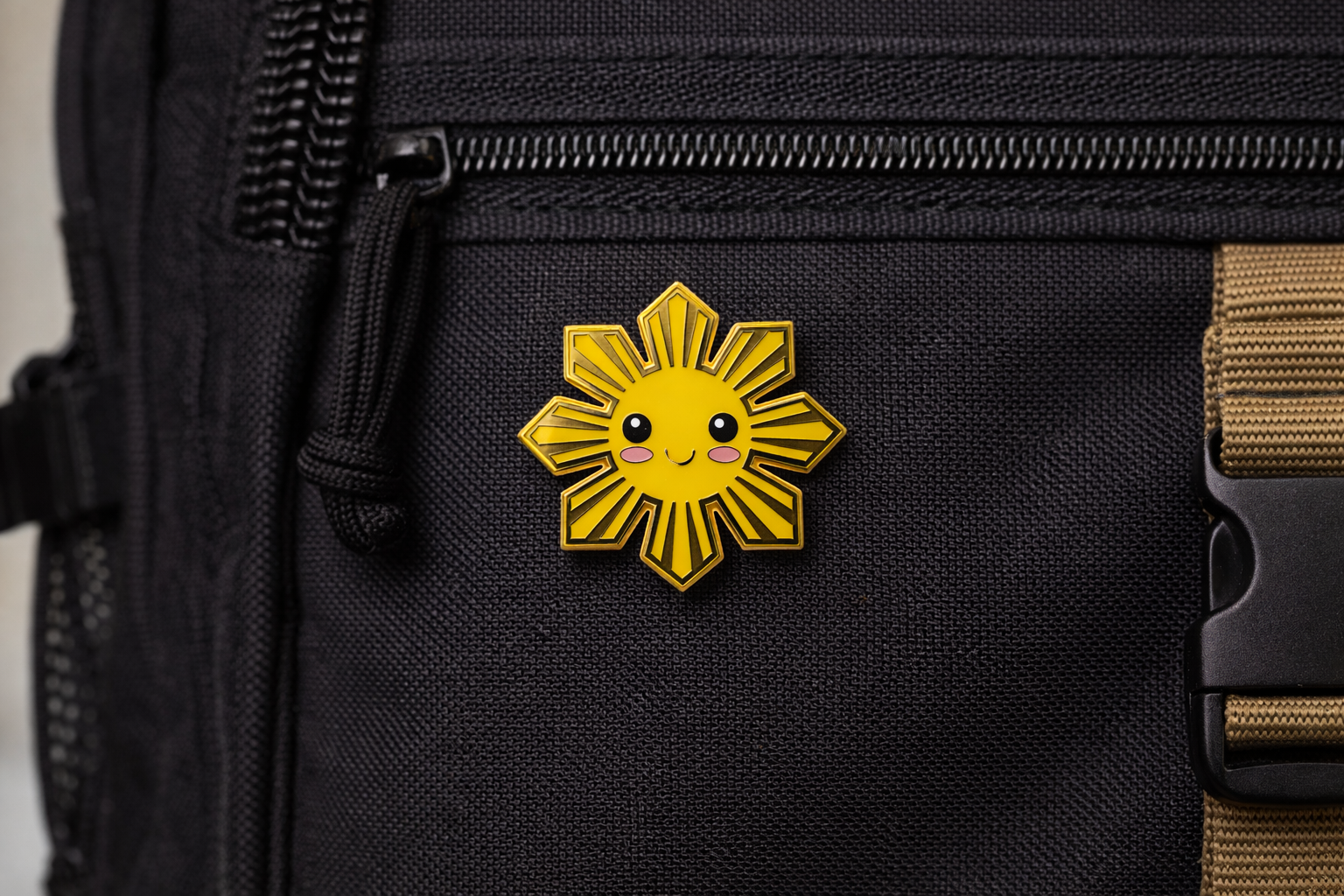 Philippine Sun Smile Enamel Pin
