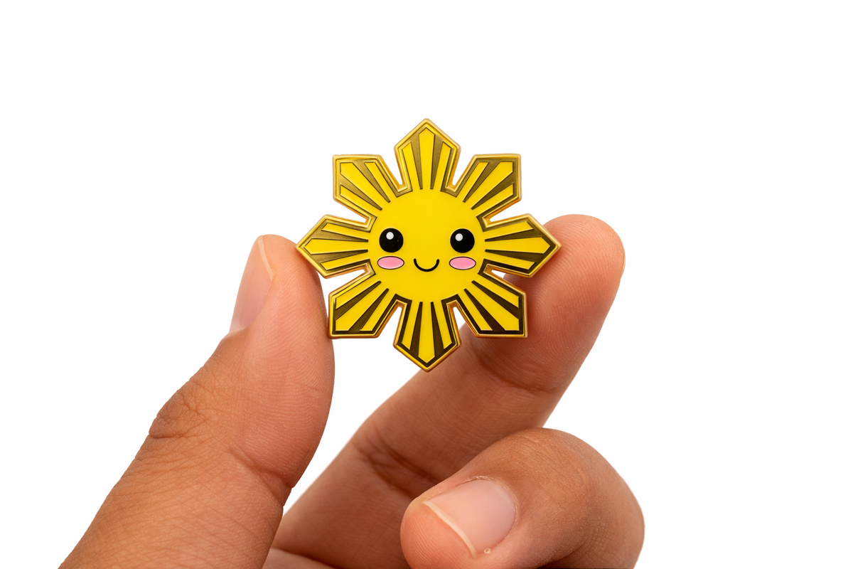 Philippine Sun Smile Enamel Pin