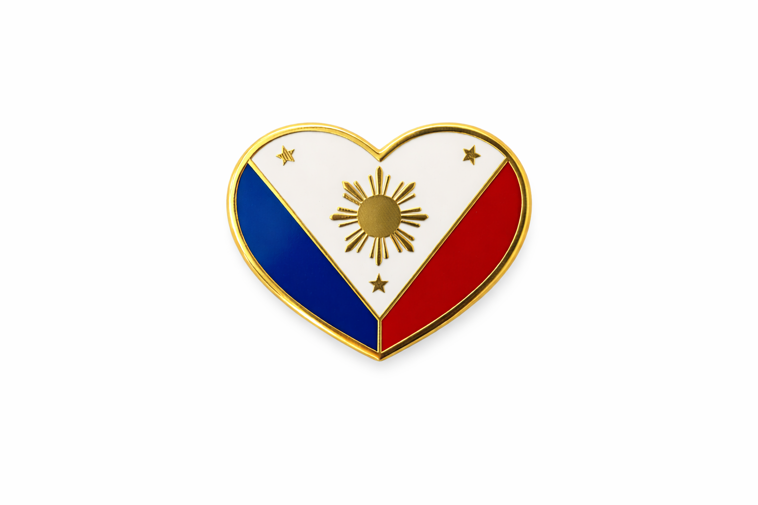 Philippine Heart Flag Enamel Pin