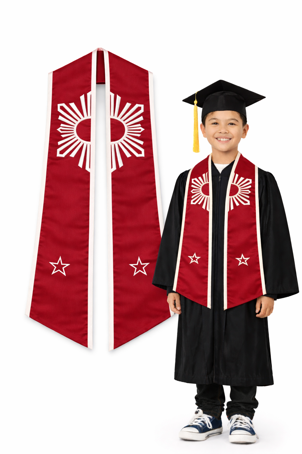 Philippine Sun Graduation Stole Original Design Child Size