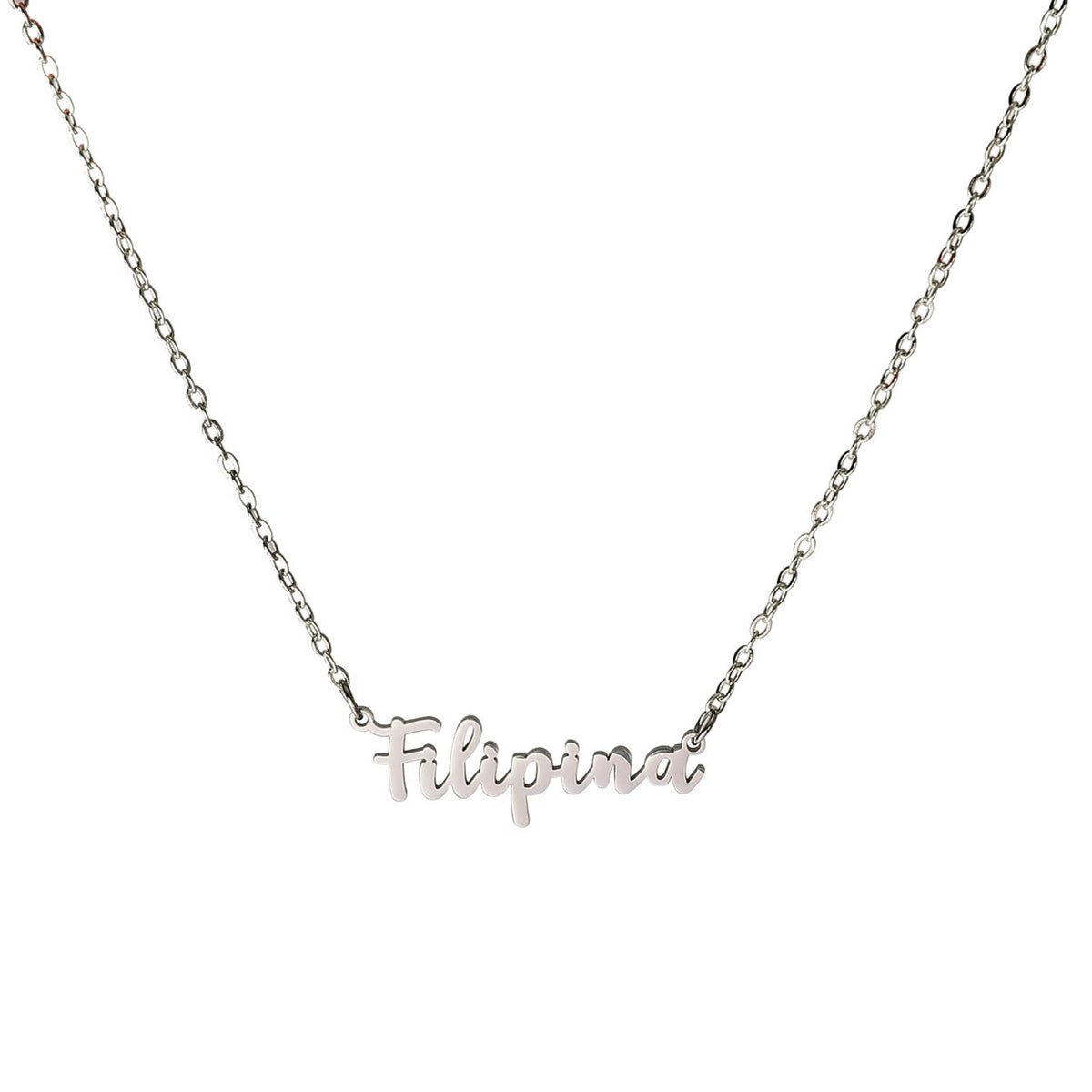 Filipina Script Necklace