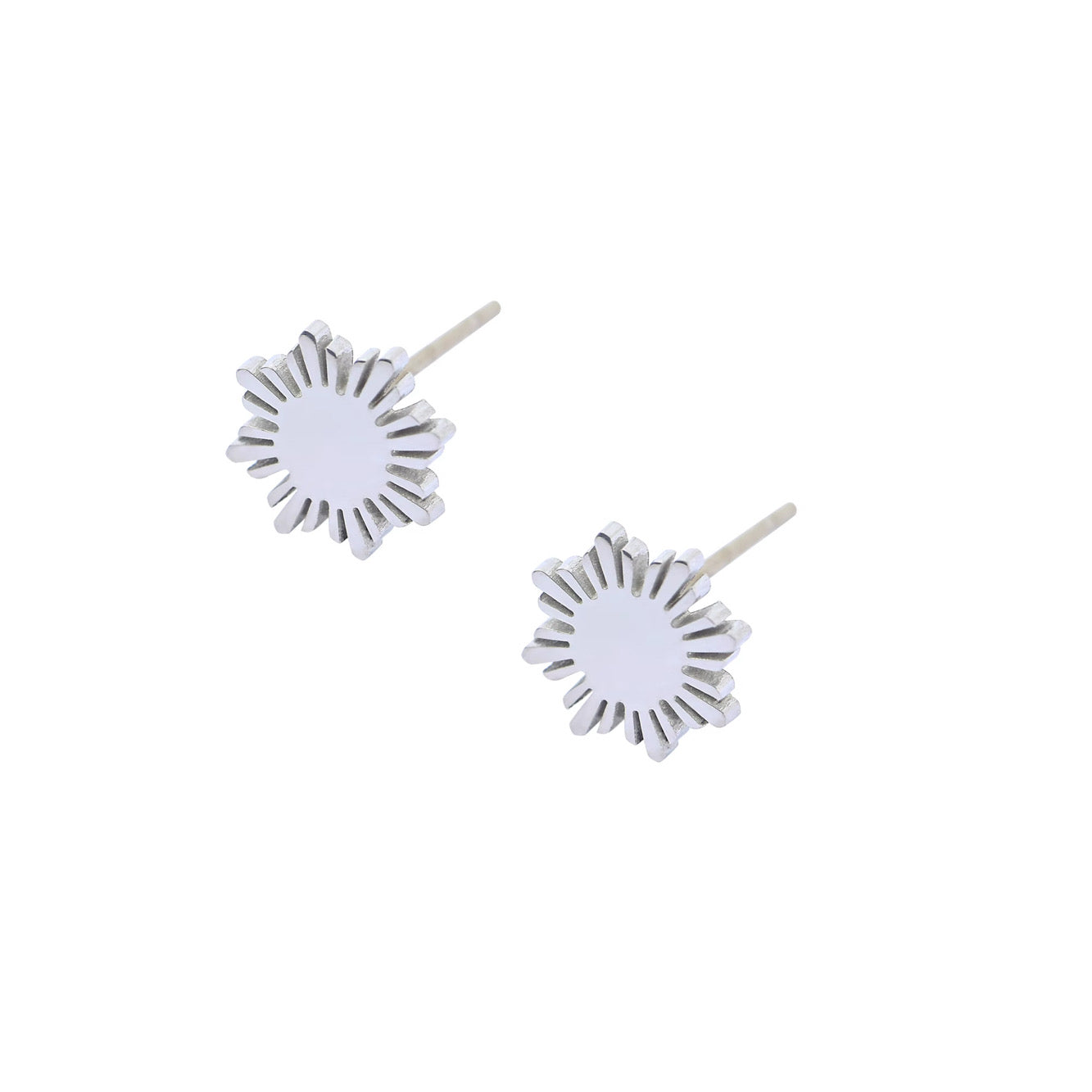 Dainty Minimalist Philippine Sun Stud Earrings 6.5mm