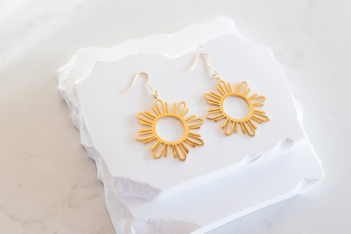 Philippine Sun Statement Dangle Earrings