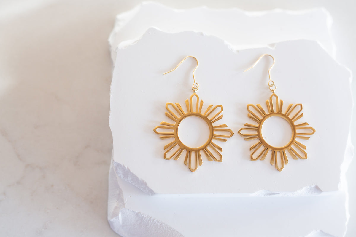 Philippine Sun Statement Dangle Earrings