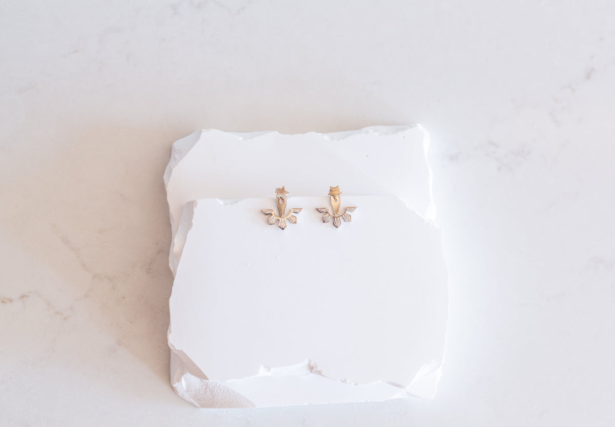 Filipino Sun & Star Adjustable Ear Jacket Earrings