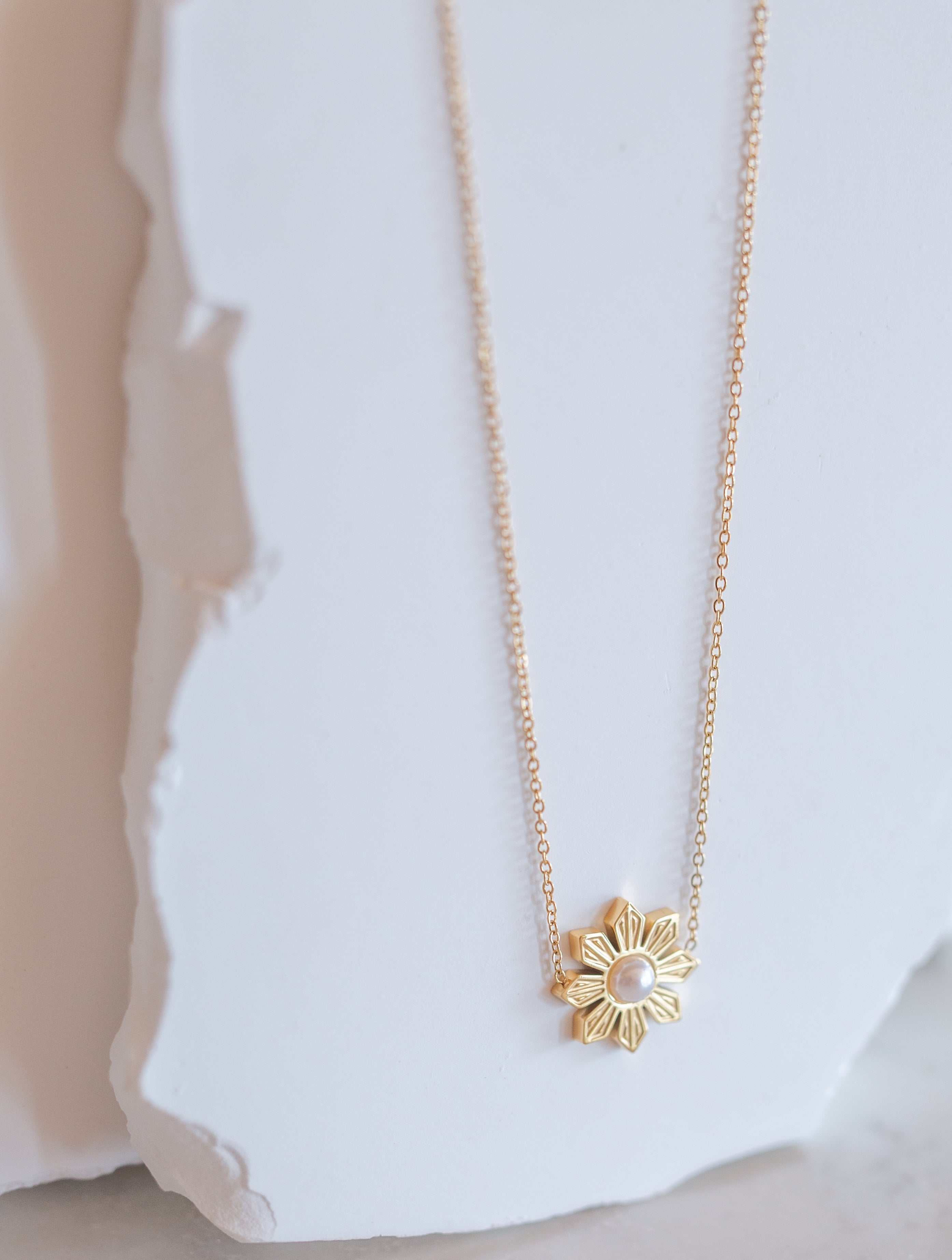 Philippine Sun and Pearl Necklace