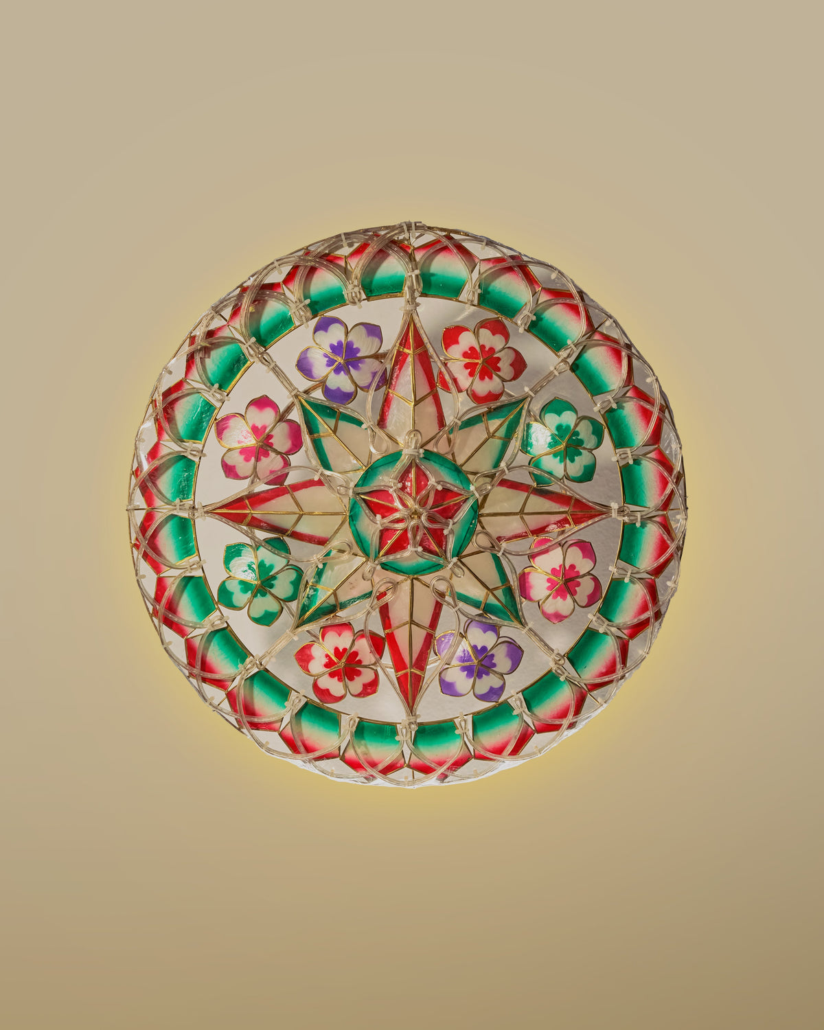 PREORDER Festive Flower Tala Capiz Parol (F7)