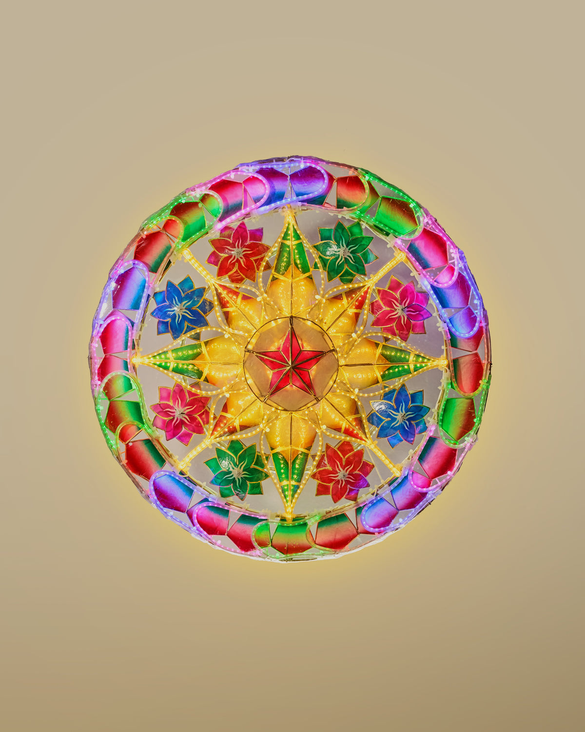 PREORDER Rainbow Tala Capiz Parol (ST52)