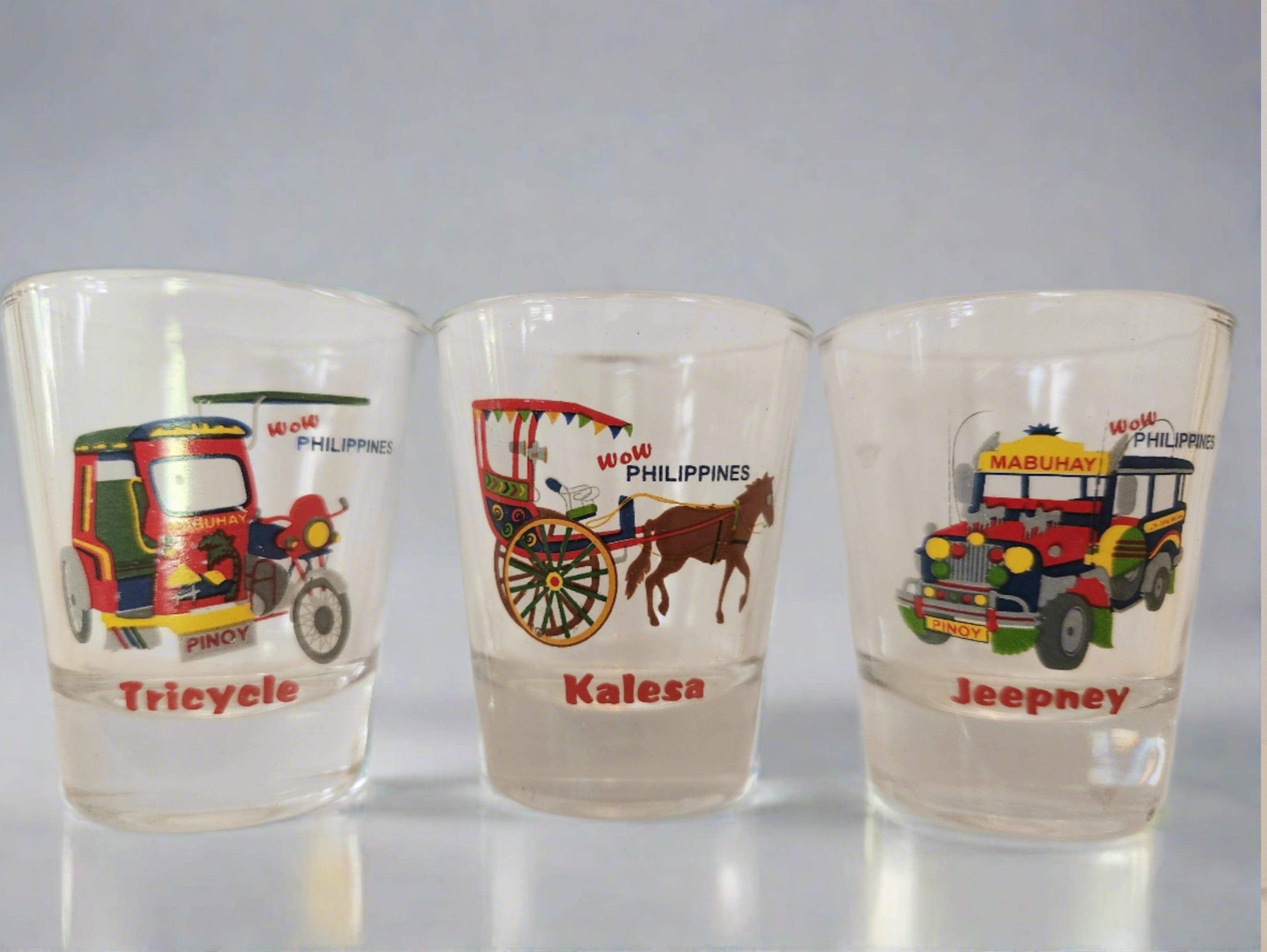 BARONG WAREHOUSE - FH16 - Philippines Shot Glasses - Set of 3