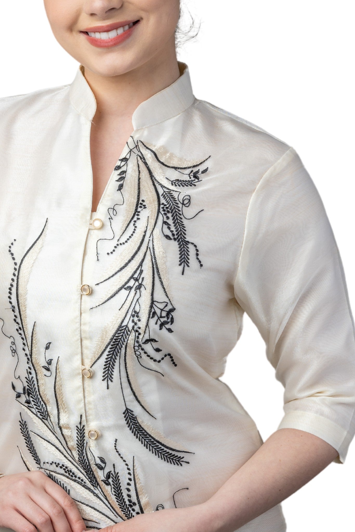 Barong Warehouse - CB05 - Couple's Barong - Matching Barong Tagalog & Filipiniana