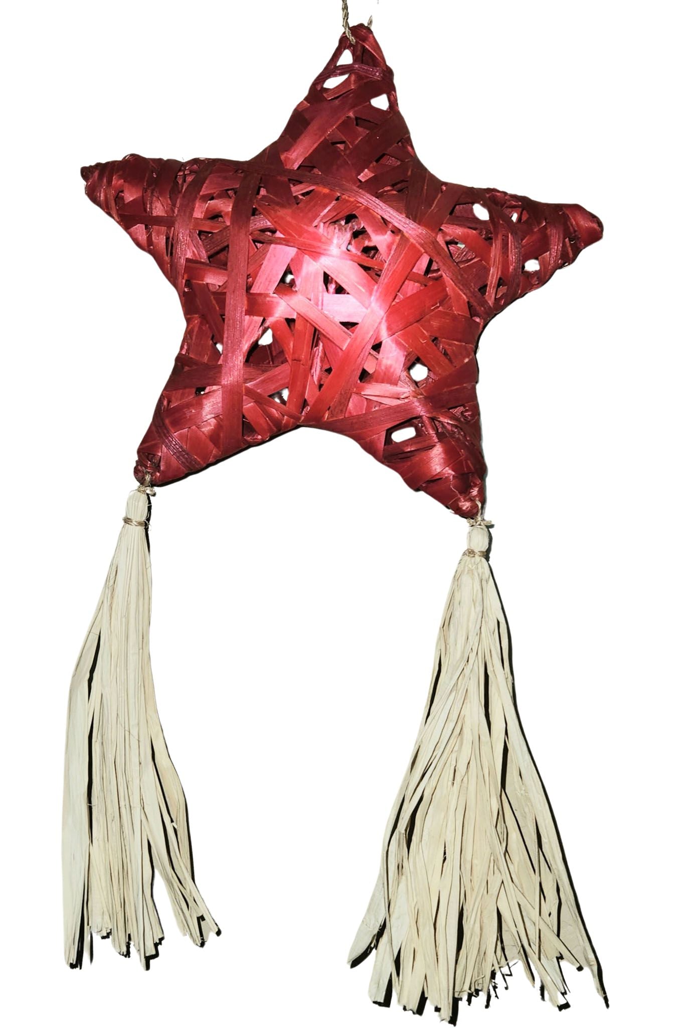 Barong Warehouse - FH24 - Christmas Holiday Abaca Star Parol Decoration