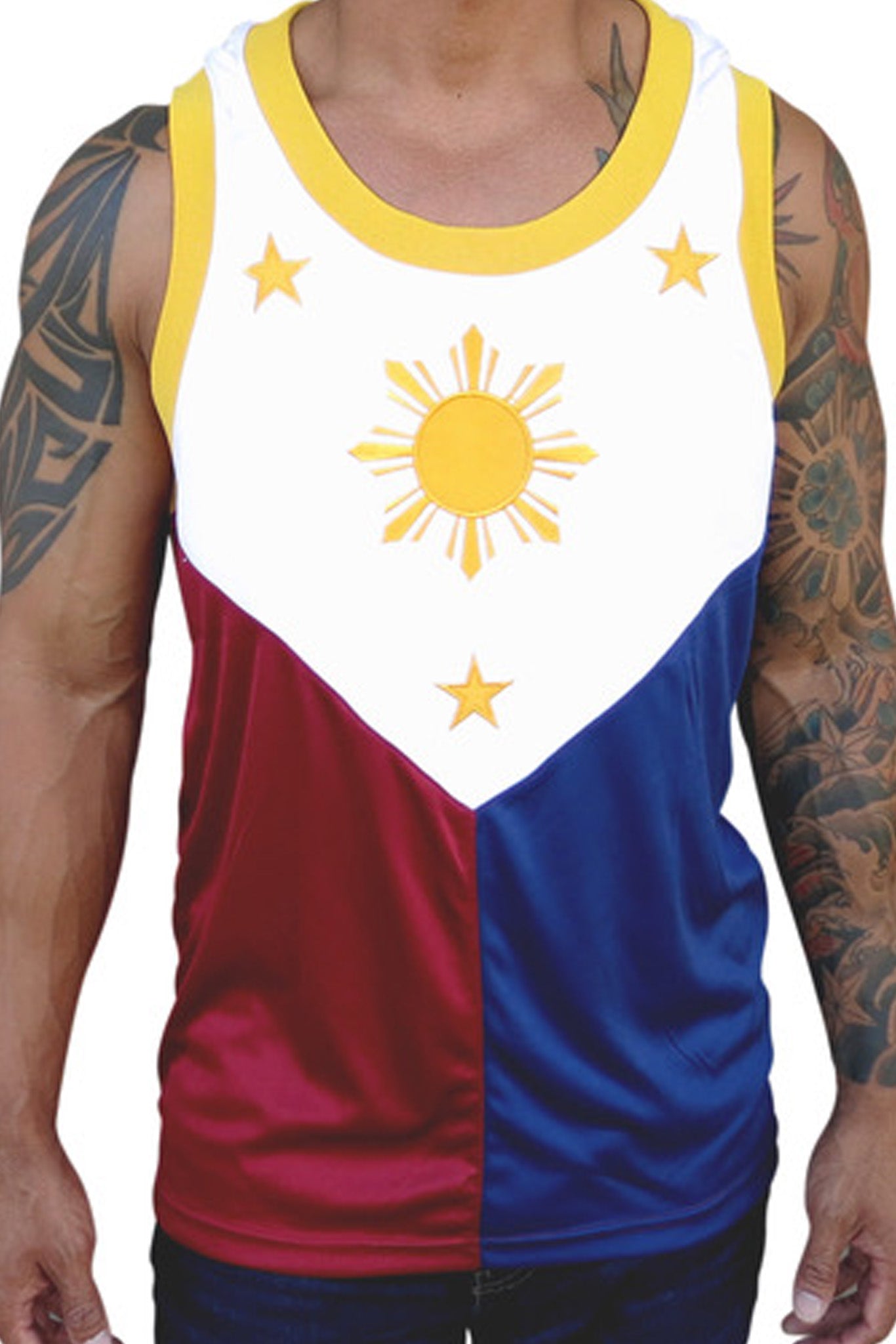 BARONG WAREHOUSE - Hacker Golf - VHG02 - Filipino Flag Basketball Jersey