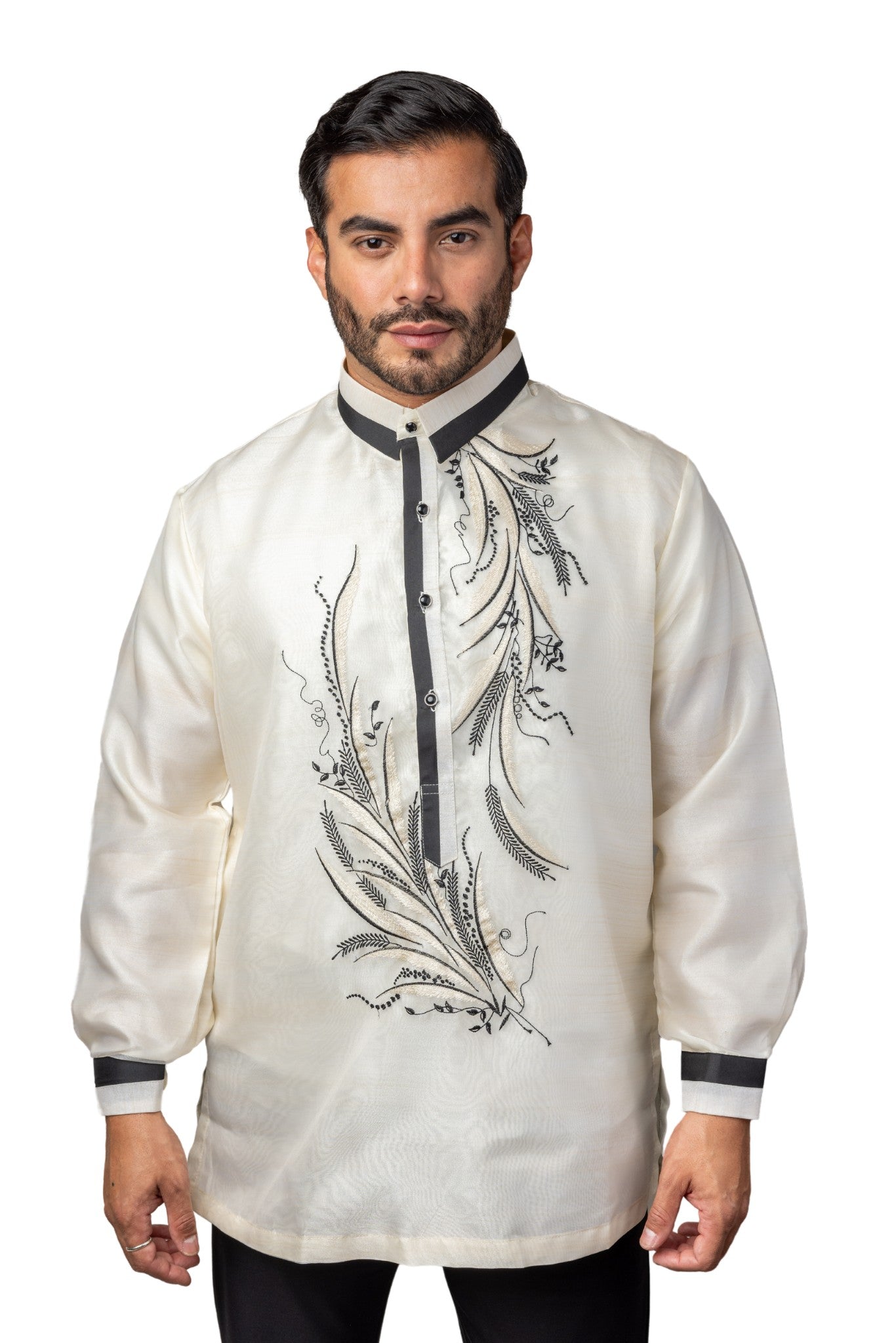 Barong Warehouse - MO33 - Organza Pina Barong Tagalog with Lining