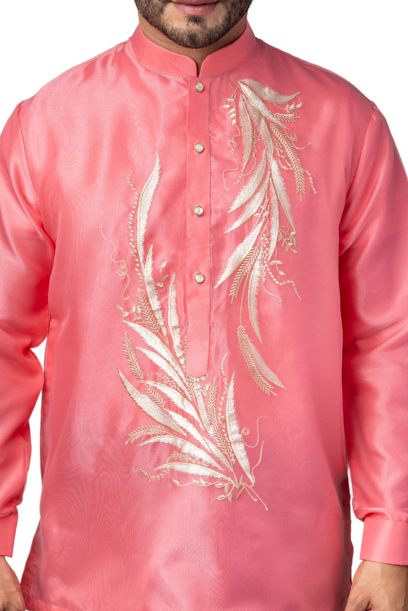 Barong Warehouse - MO34 - Organza Pina Barong Tagalog with Lining