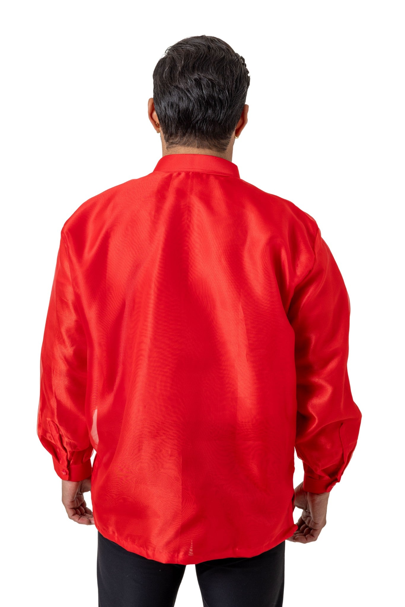 Barong Warehouse - MO58 - Organza Barong Tagalog Red