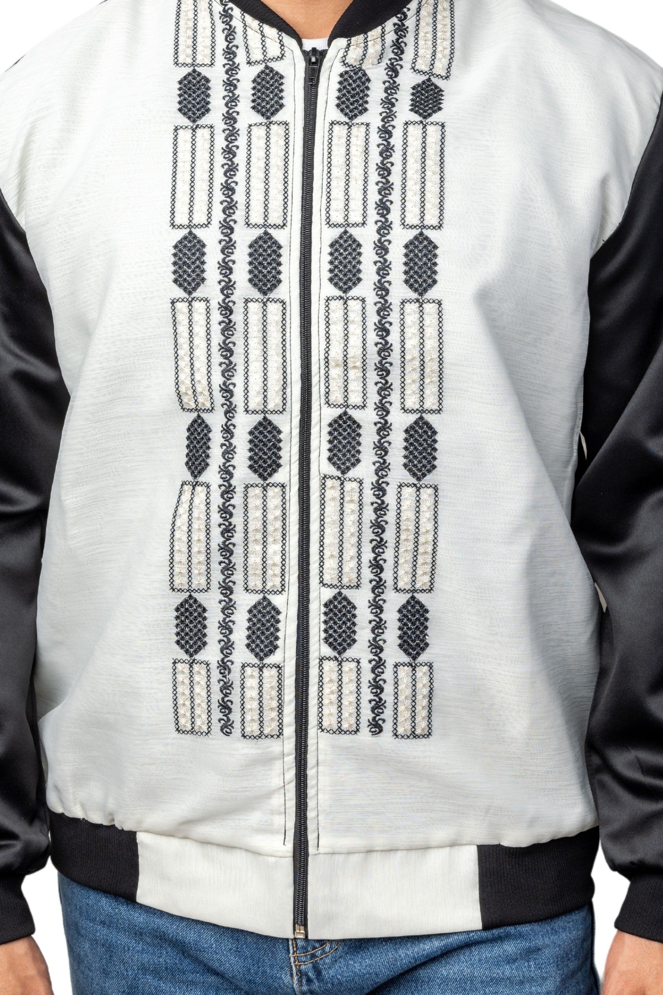 Barong Warehouse - MB01 - Bomber Barong Tagalog Jacket