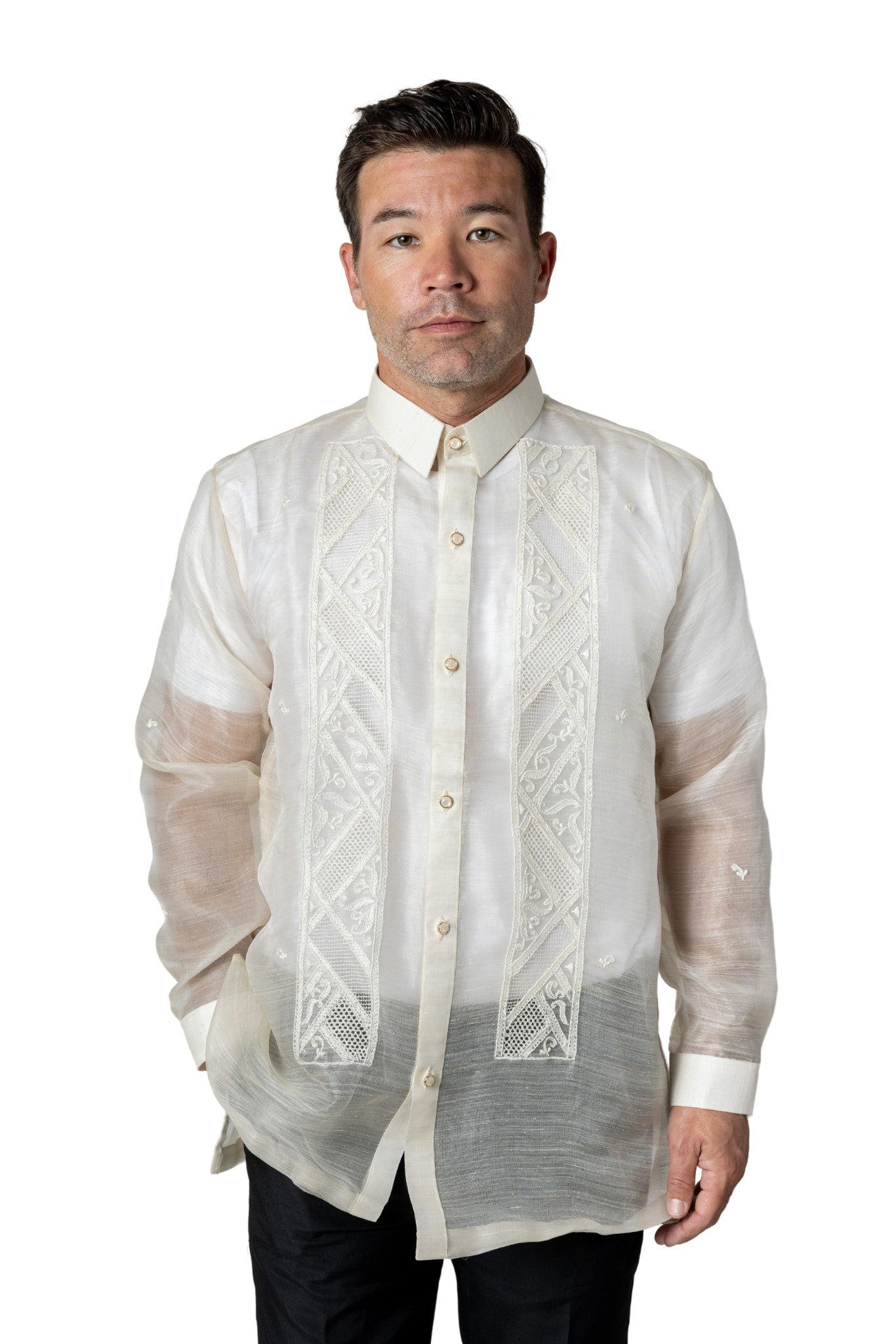 MK02 Silk Pina Barong Tagalog – BARONG WAREHOUSE