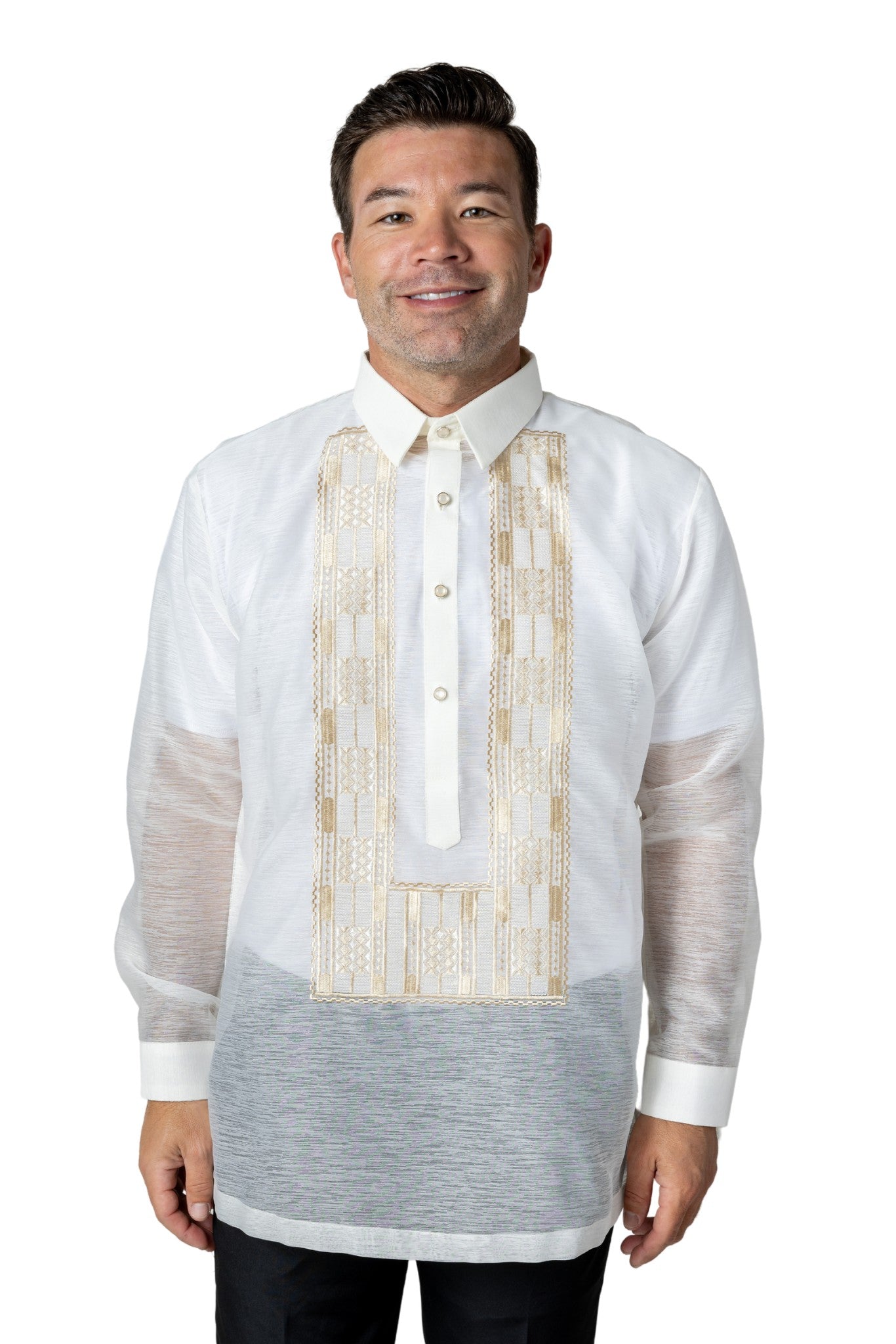 barong dress shirt Handmade Kapamilya Men's Tagalog, White Organza Short Sleeve (XS) : Clothing, Shoes & Jewelry Expertly tailored Barong Tagalog Filipino Formal Shirt