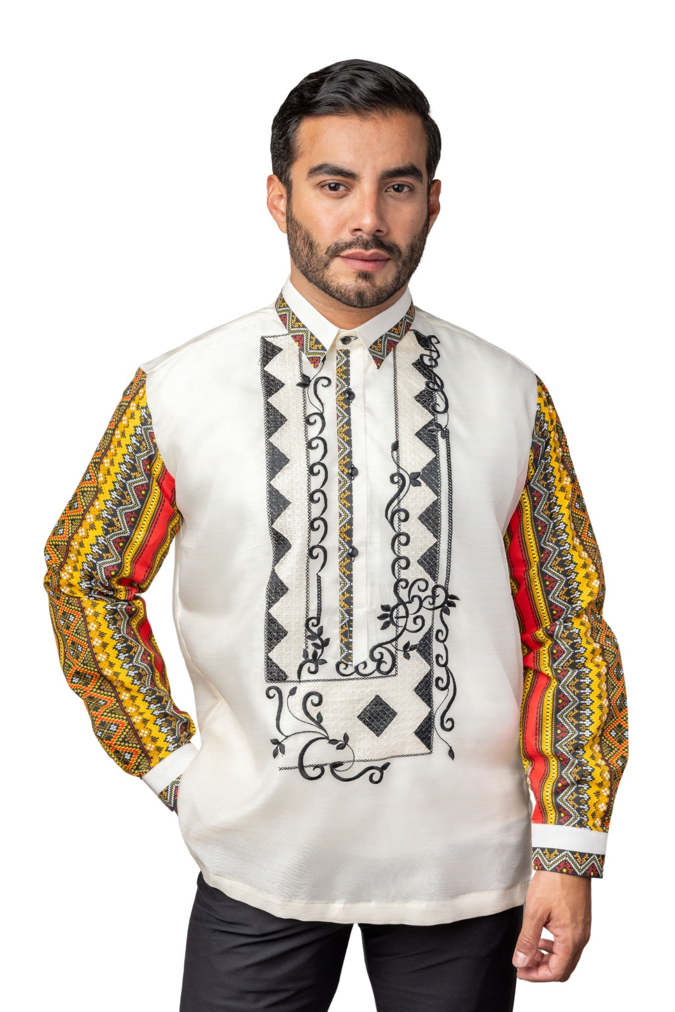 Barong Warehouse - MO42 - Organza Barong Tagalog with Lining Ethnic