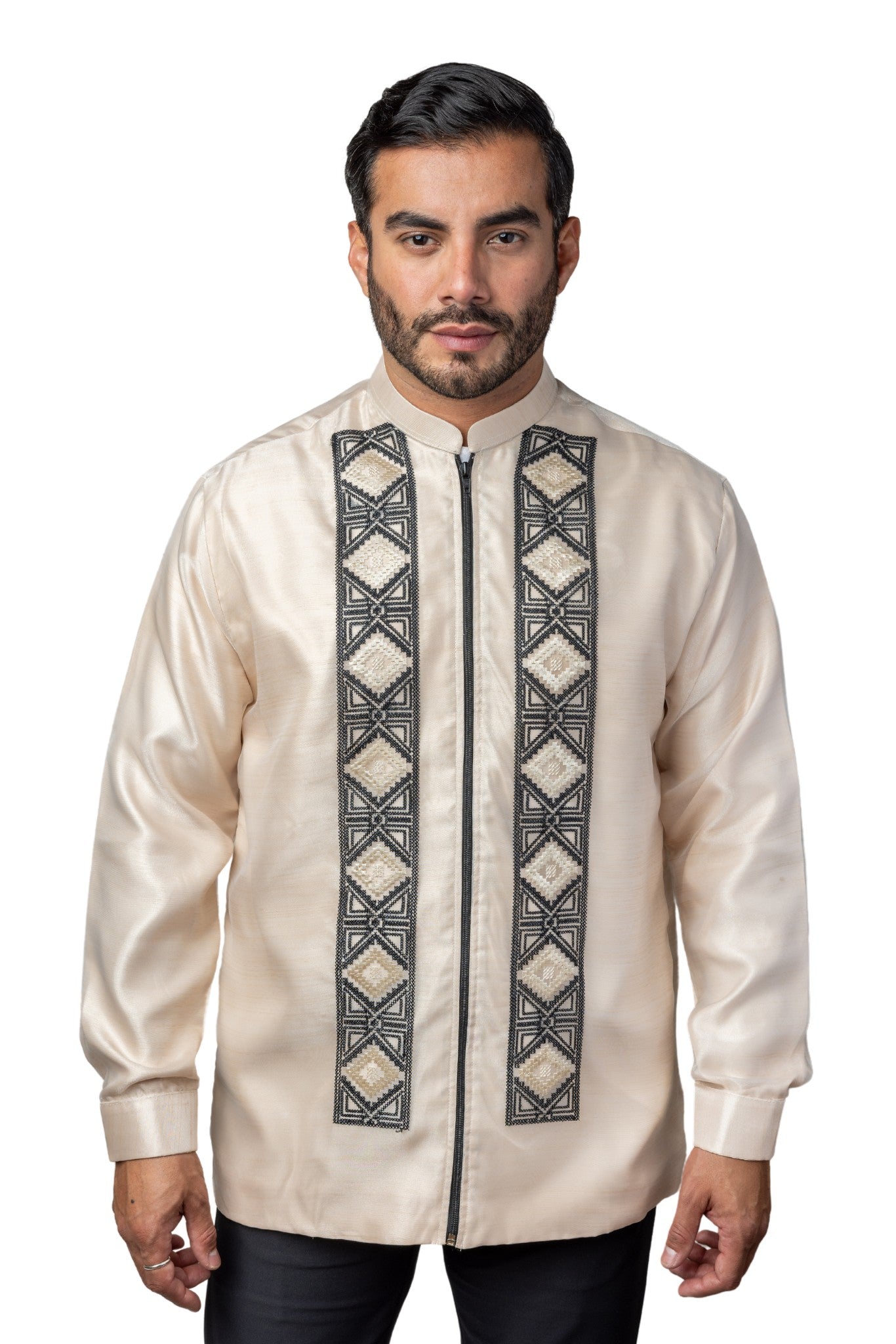 MZ01 - Barong Warehouse - Organza Barong Tagalog with Zipper