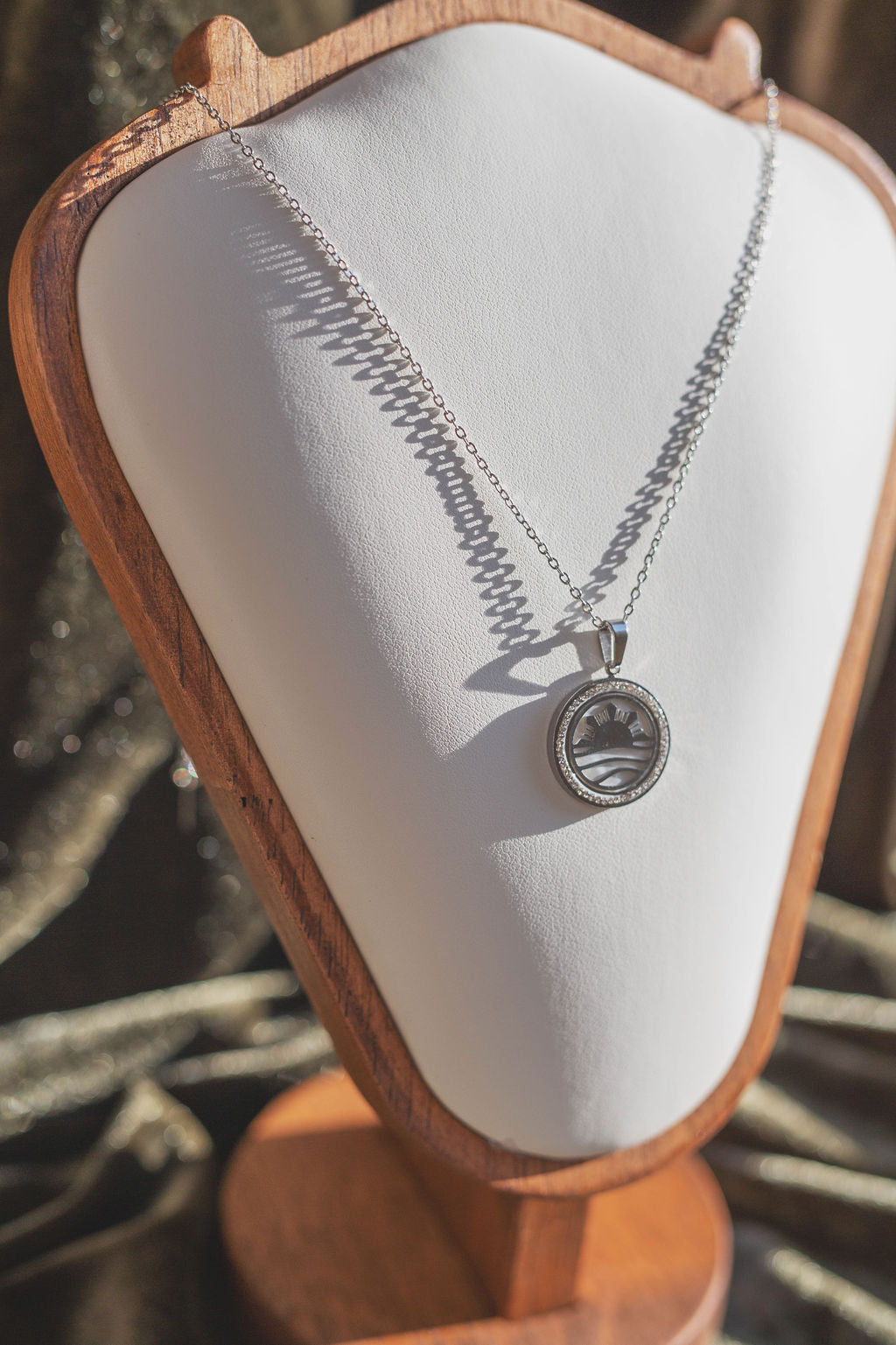 Philippine Sun & Ocean Mother of Pearl Pendant Necklace
