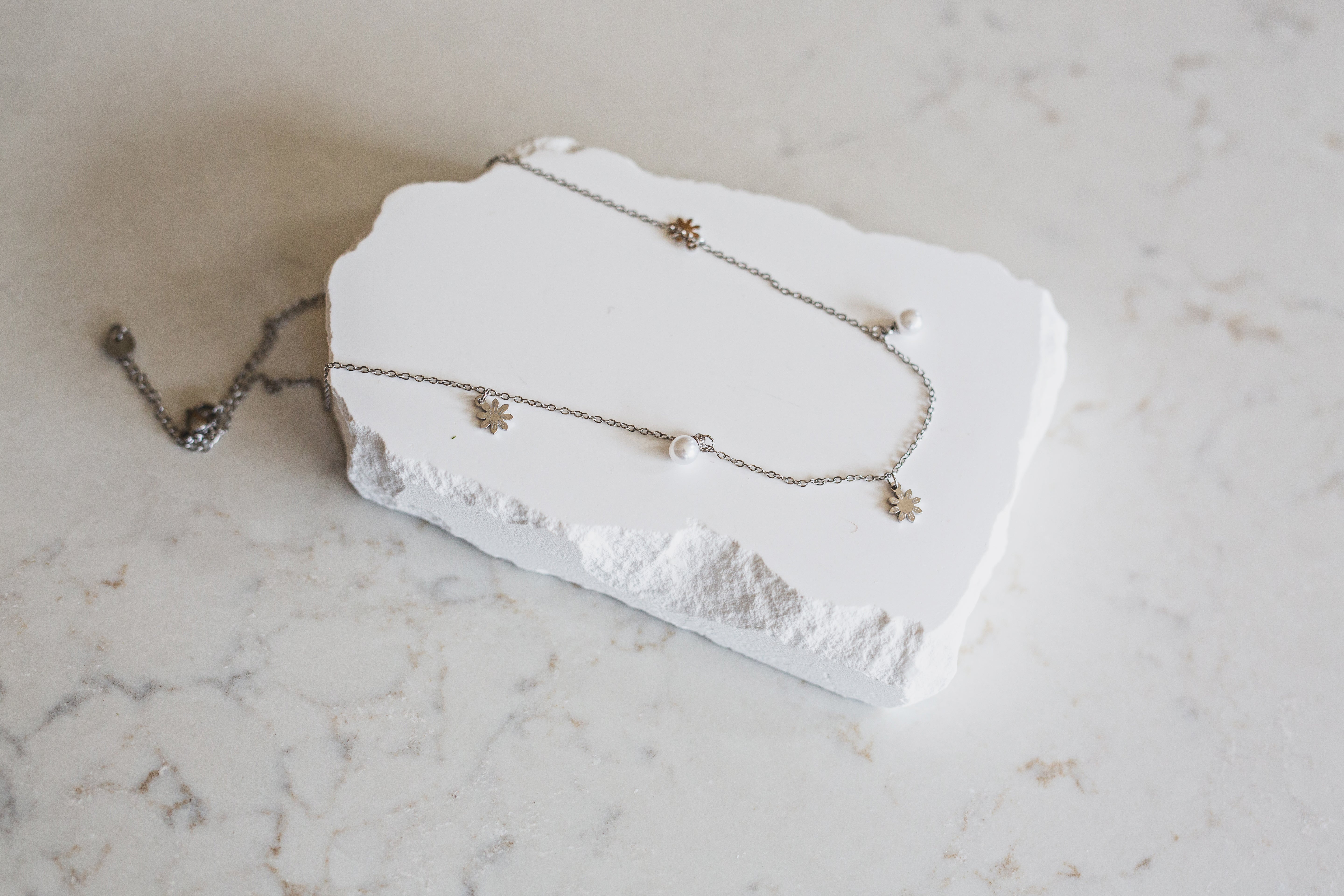 Dainty Philippine Sun and Pearl Necklace