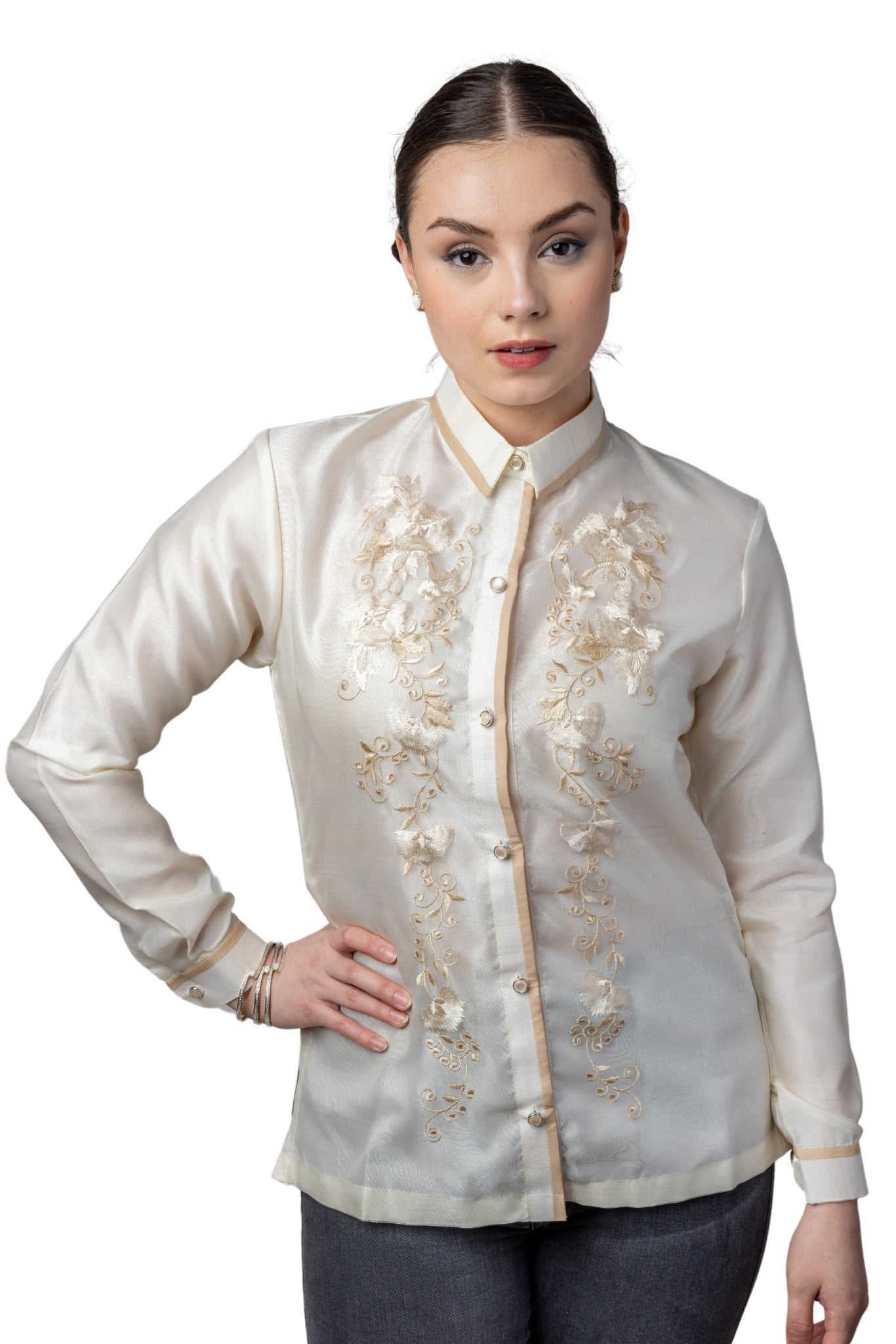 barong dress women WV06 - Tagalog The mestiza sleeves add a touch of sophistication Barong Plus Size Filipiniana Buy