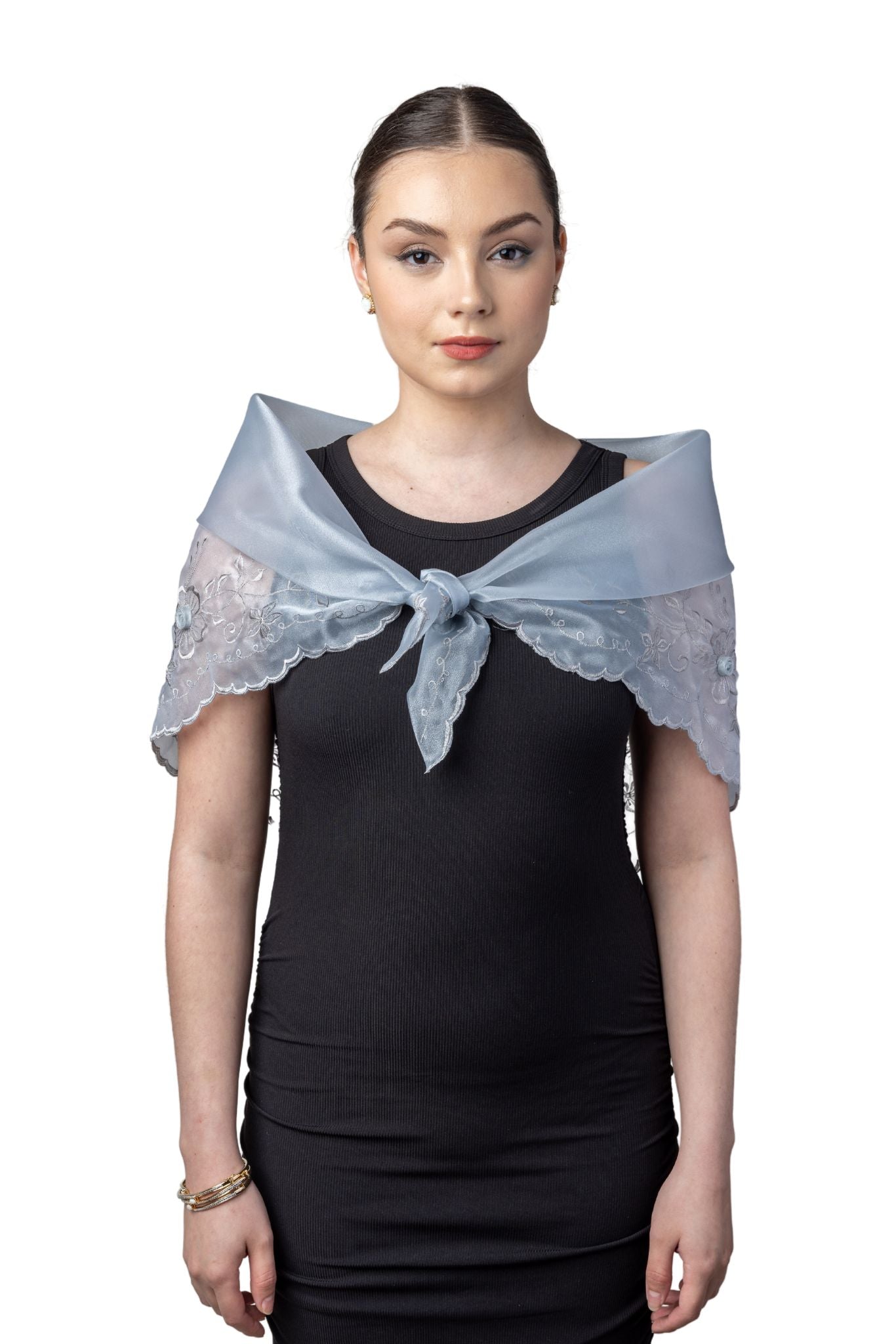 Barong Warehouse - WA23 - Classic Alampay Silver - Filipiniana