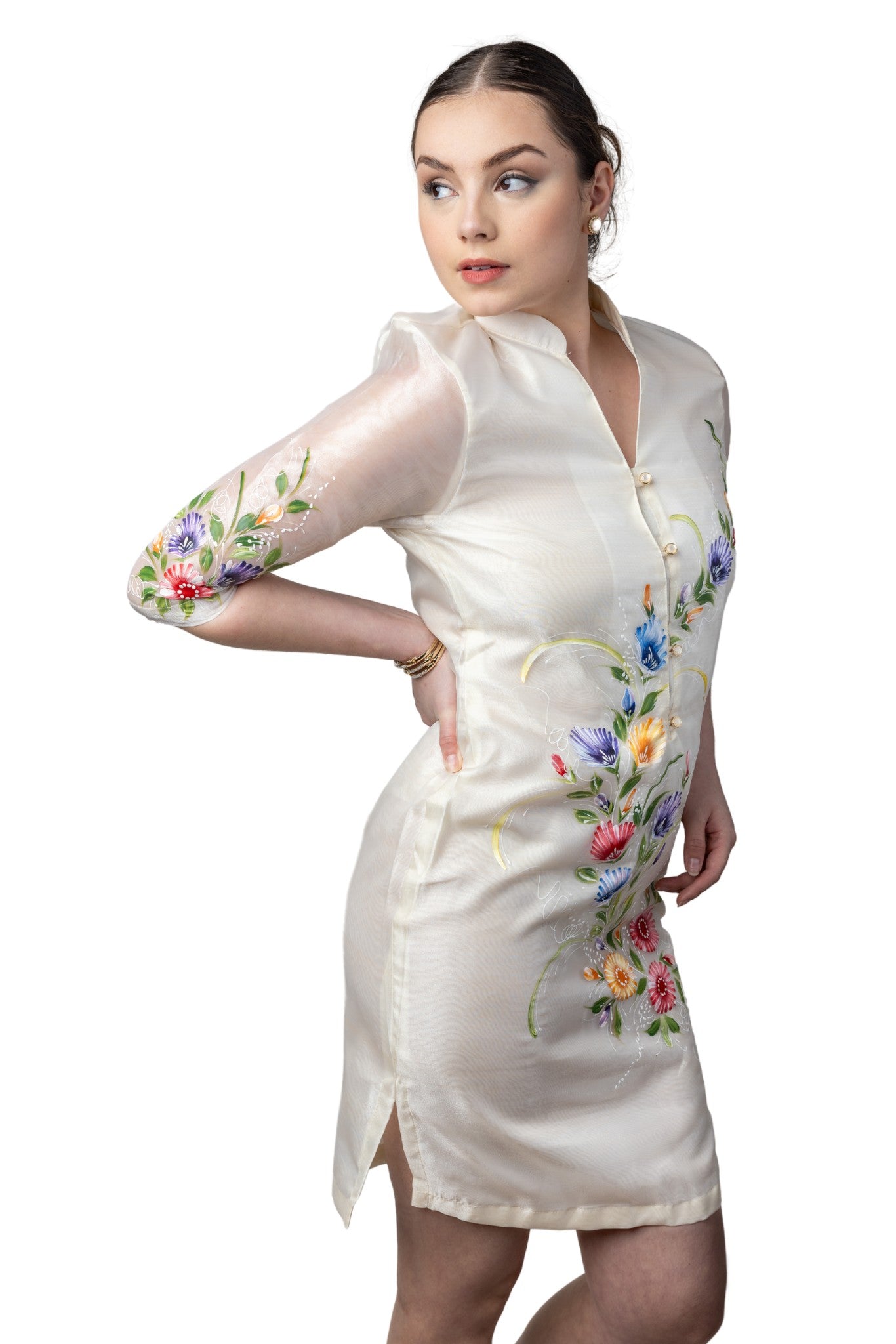 Barong Warehouse - WV12 - Barong Tagalog Dress Painting - Filipiniana