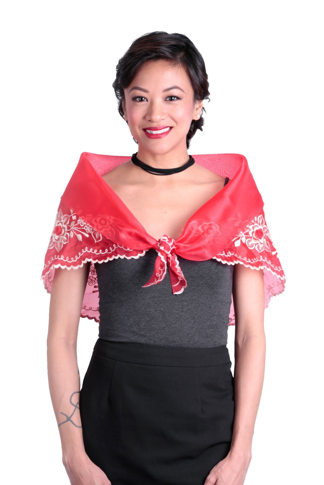 filipiniana dress red Burgundy Filipiniana dress