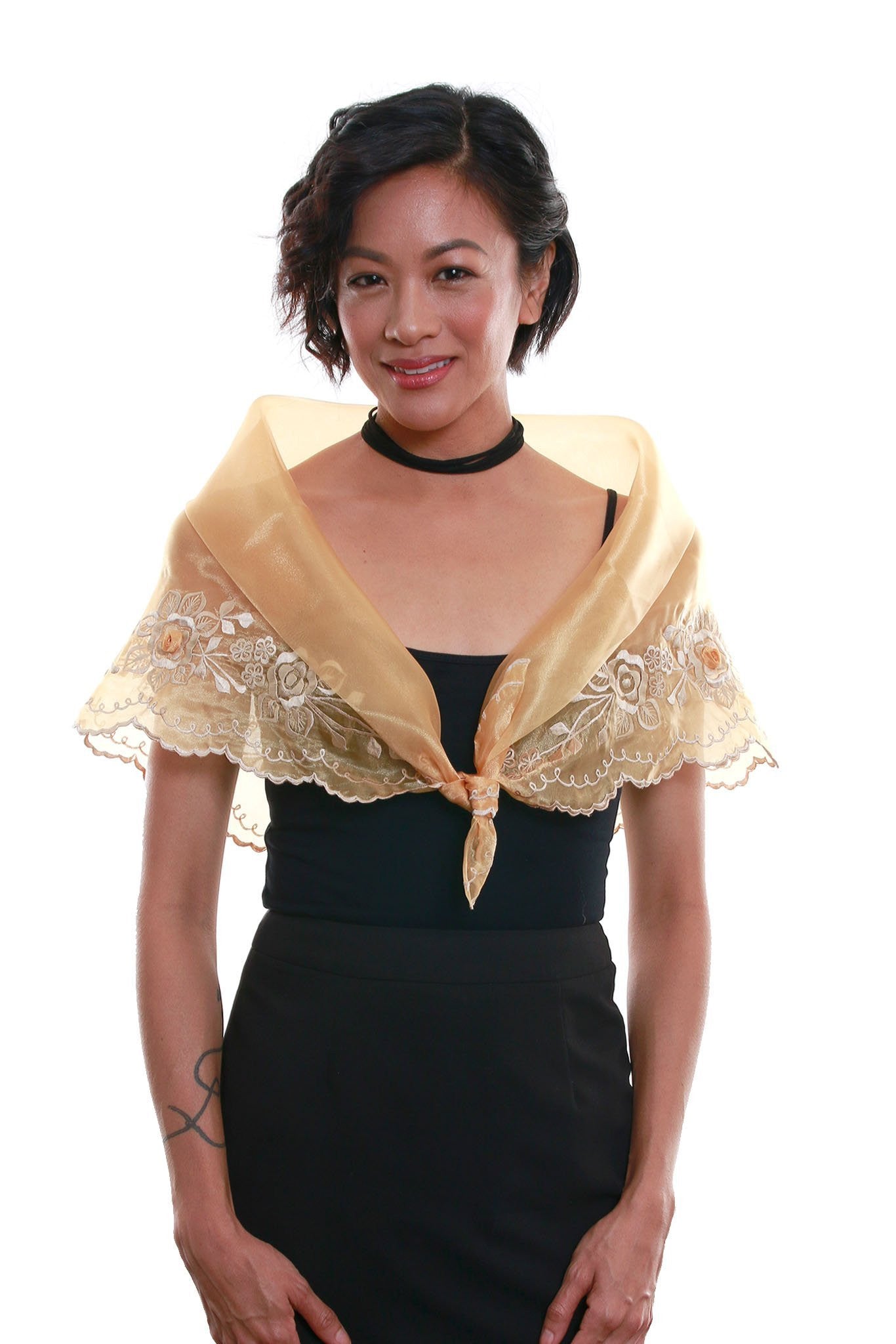 BARONG WAREHOUSE - WA07 - Classic Alampay Gold - Filipiniana