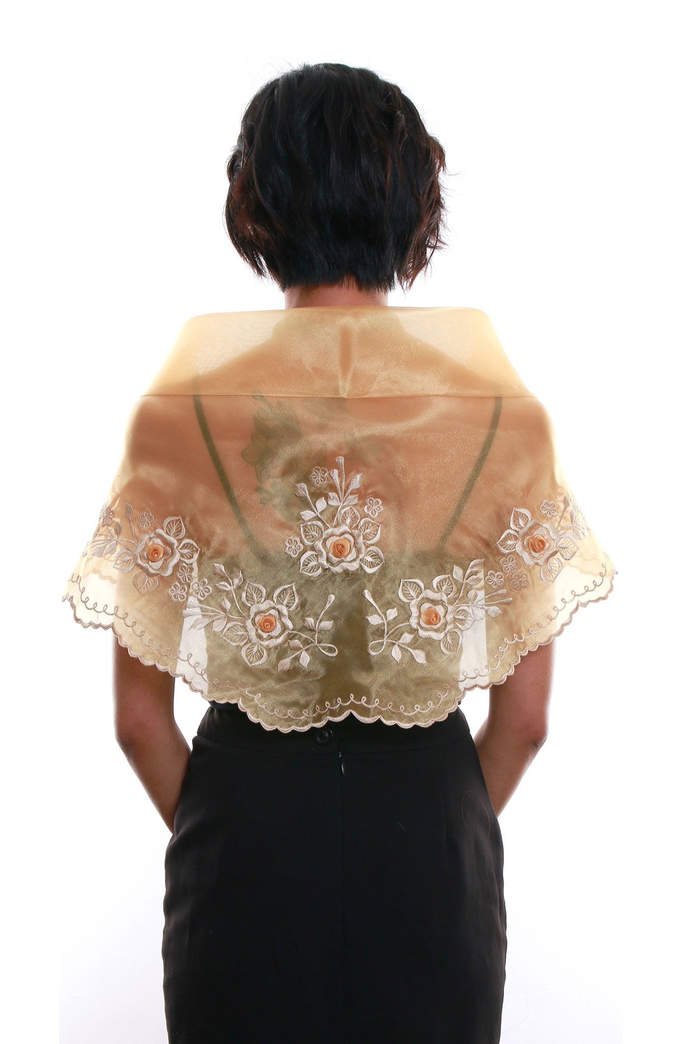 BARONG WAREHOUSE - WA07 - Classic Alampay Gold - Filipiniana