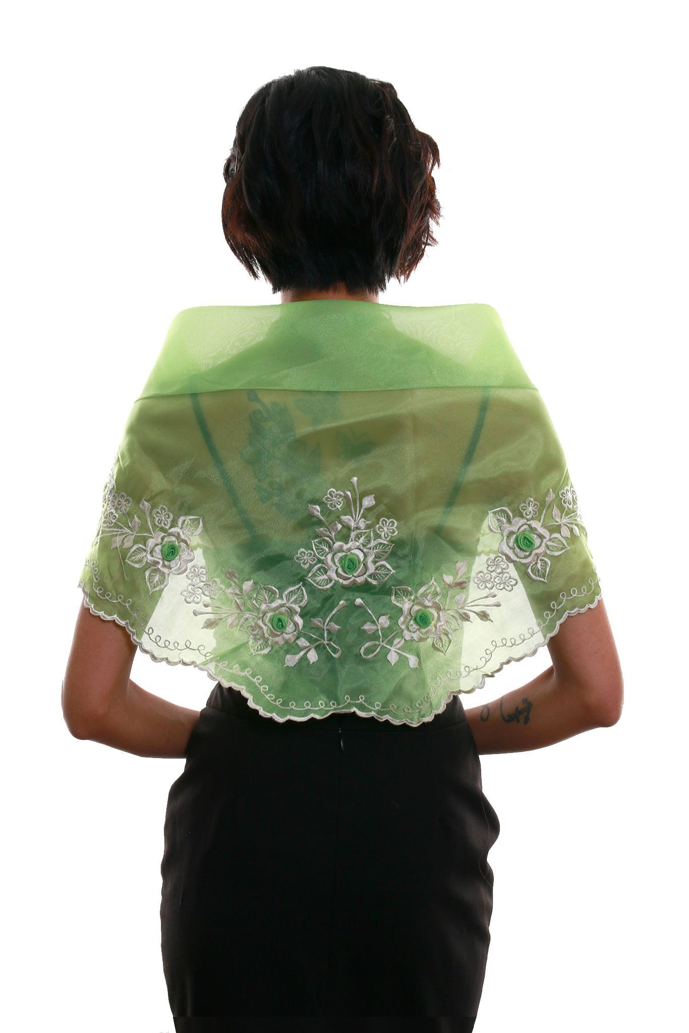 BARONG WAREHOUSE - WA09 - Classic Alampay Bright Green - Filipiniana