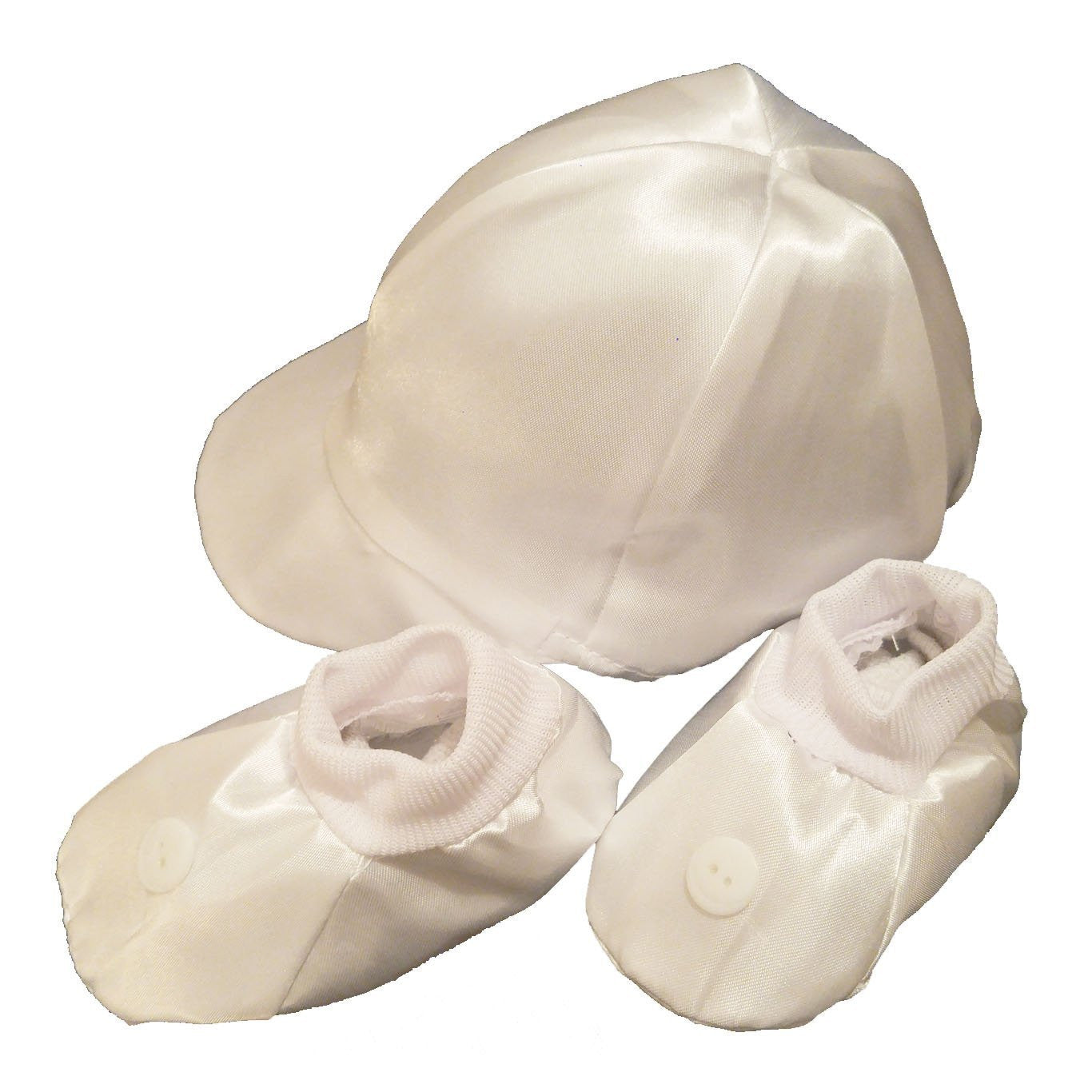 BQ01 Boys' Baptism Hat Booties Set1