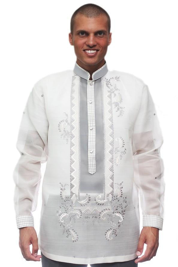 BARONG WAREHOUSE - MJ10 - Jusi Pina Barong Tagalog Double-Collar