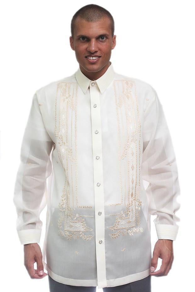 BARONG WAREHOUSE - MJ05 - Jusi Barong Tagalog Full-Open