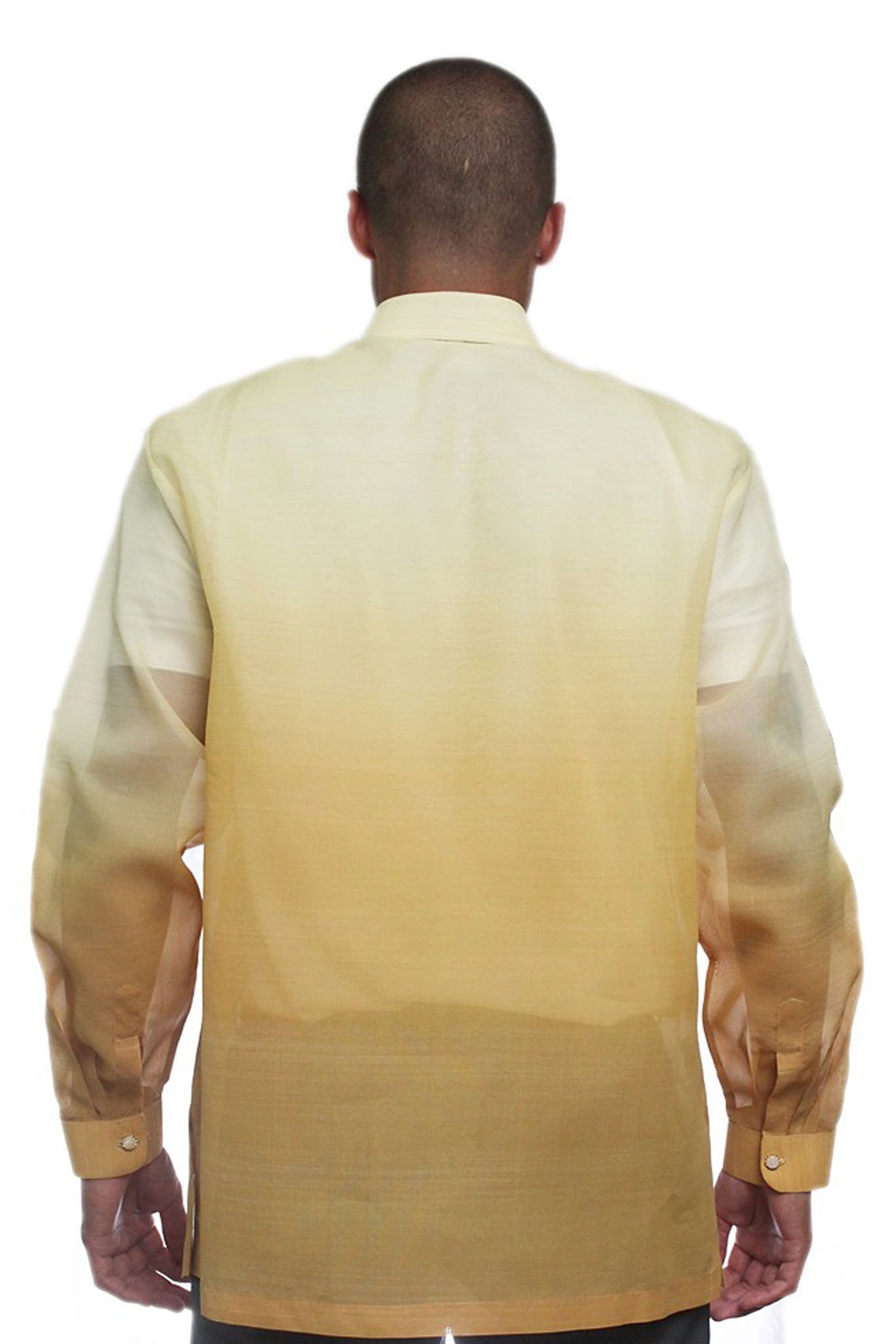 BARONG WAREHOUSE - MJ12 - Jusi Pina Barong Tagalog Monochromatic Gold