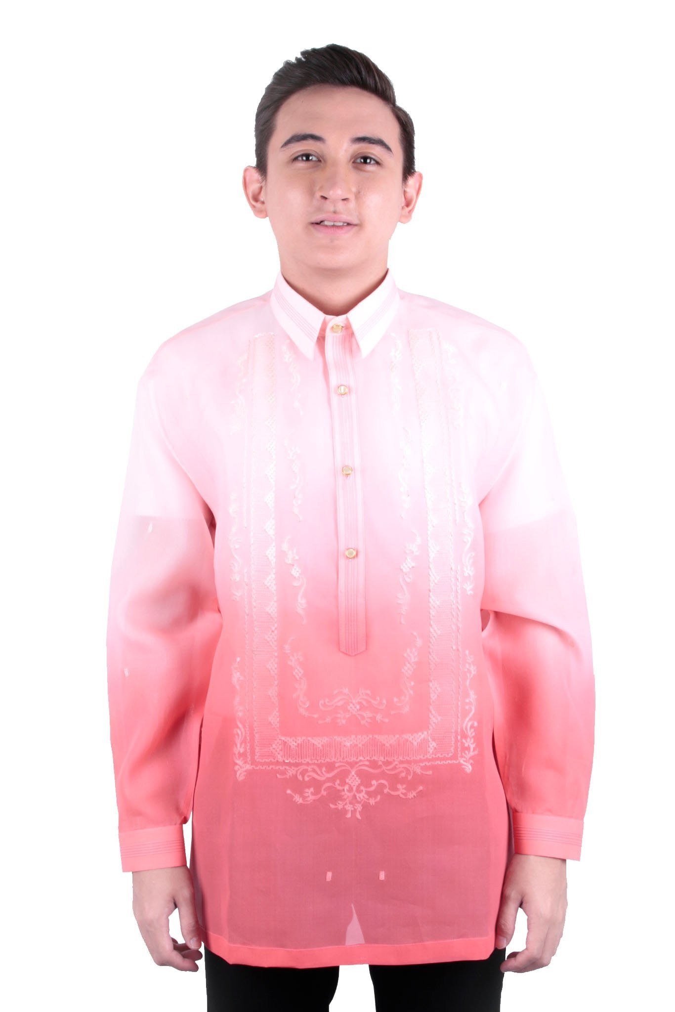 BARONG WAREHOUSE - MJ22 - Jusi Barong Tagalog Monochromatic Pomelo