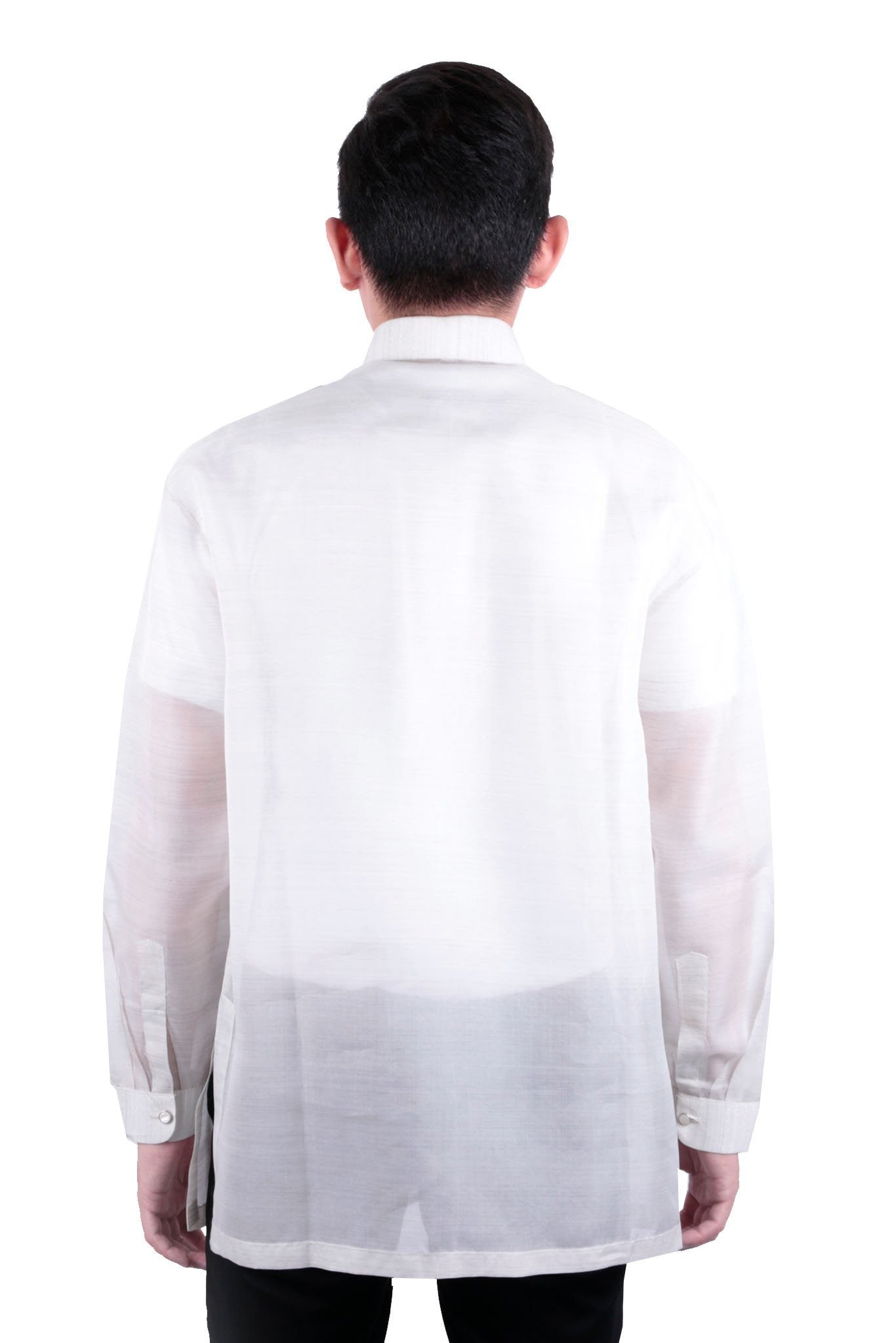 BARONG WAREHOUSE - MJ33 - MADE-TO-ORDER - Jusi Pina Barong Tagalog Ethnic Burda