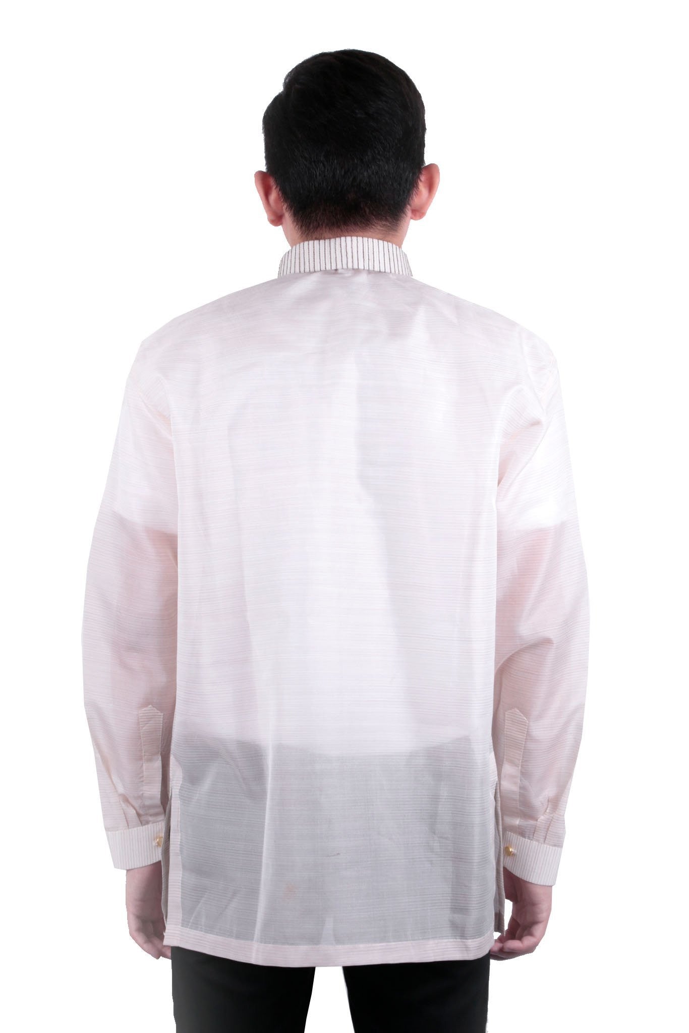 BARONG WAREHOUSE - MJ34 - MADE-TO-ORDER - Jusi Pina Barong Tagalog Ethnic Burda