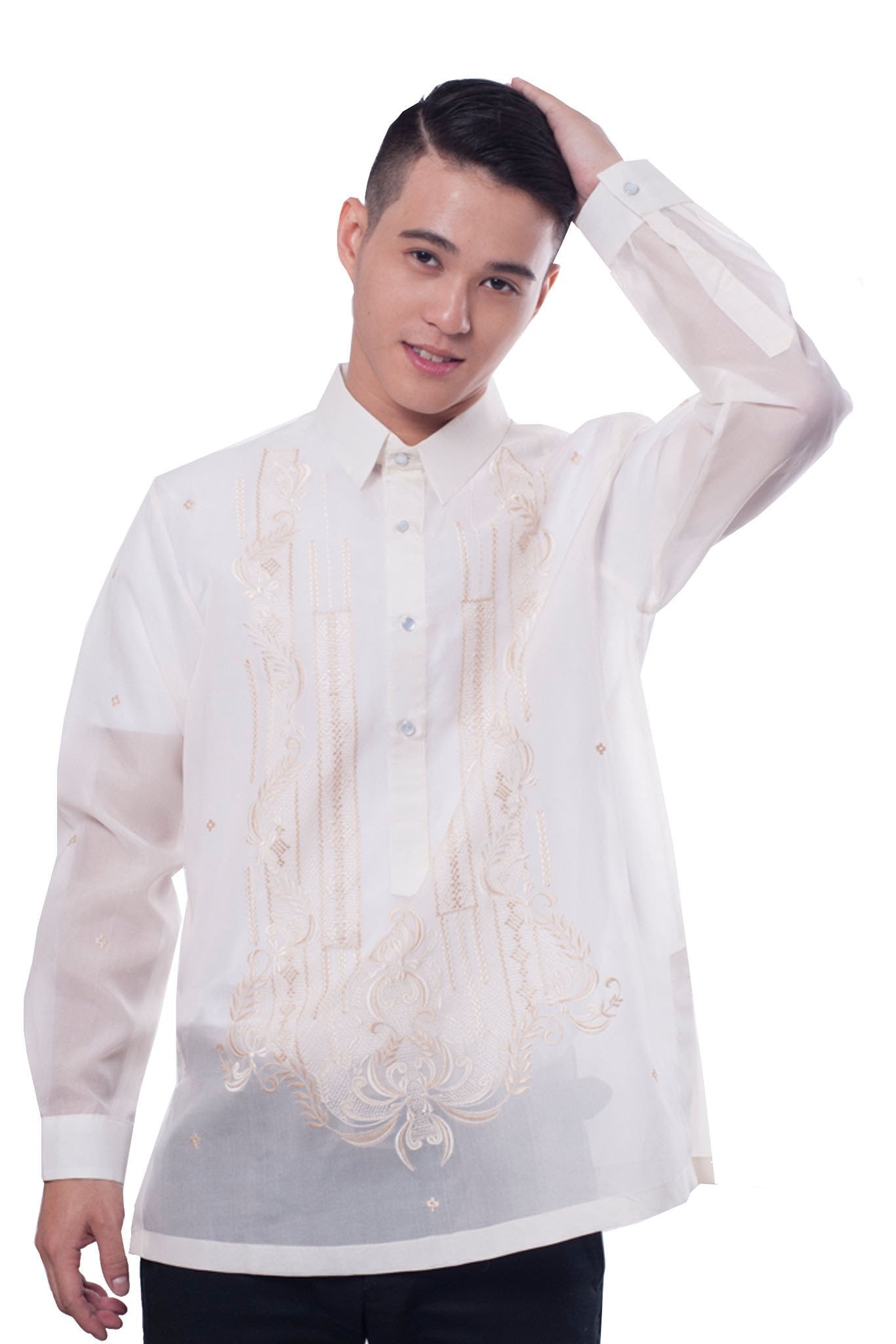 barong dress shirt LITO and even festivals Ramon Barong Beige |