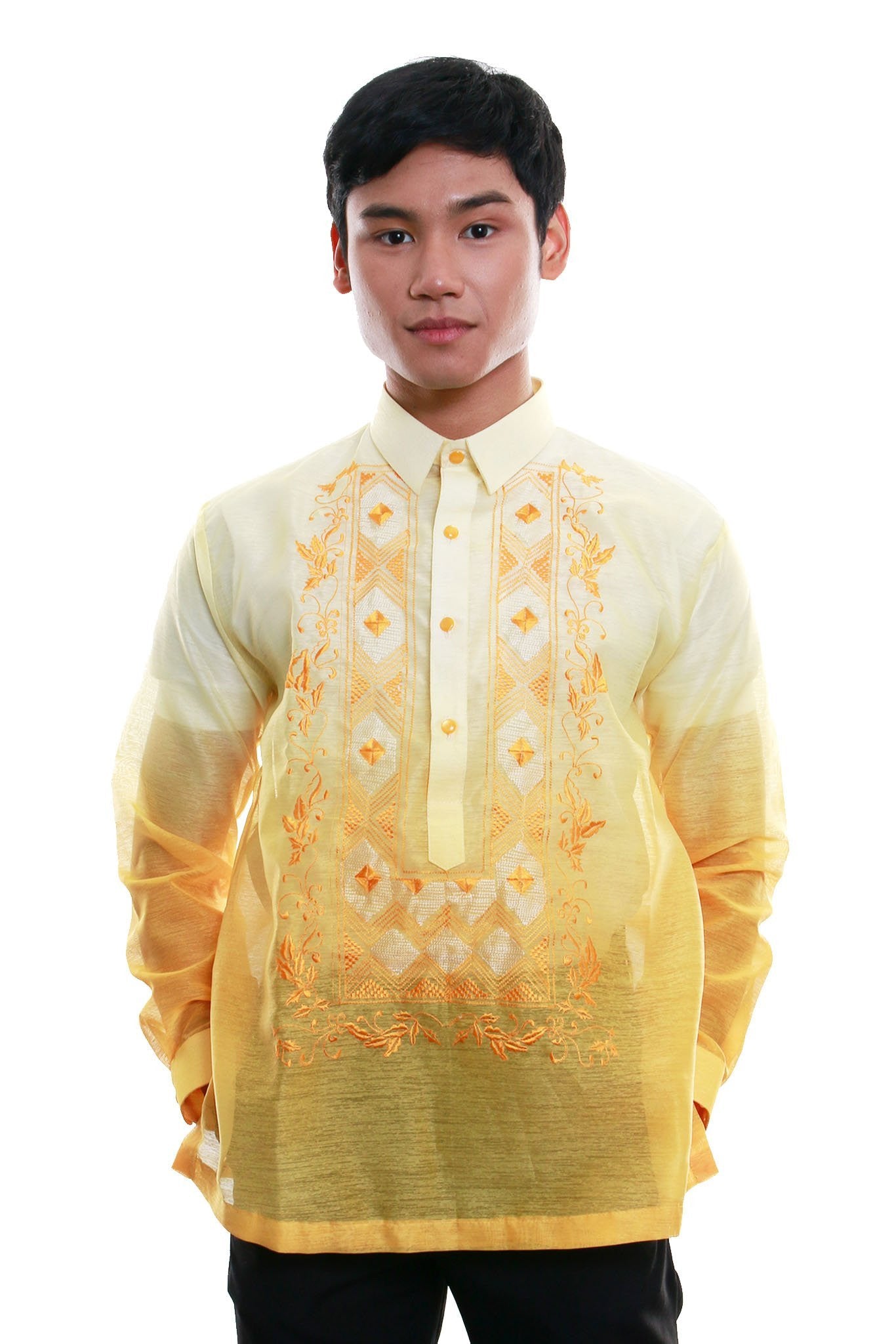 BARONG WAREHOUSE - ML12 - Jusilyn Barong Tagalog Mango