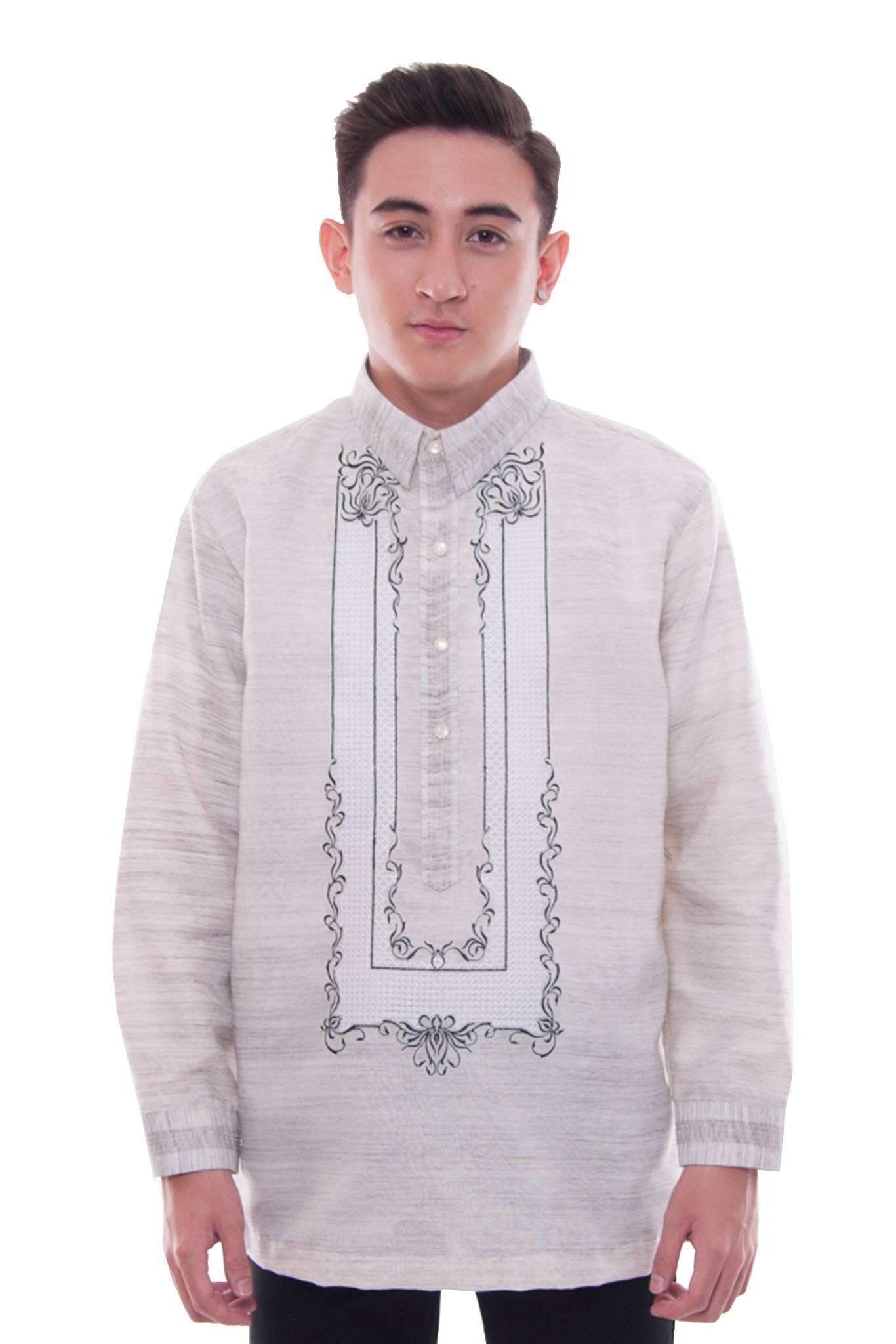 BARONG WAREHOUSE - ML08 - MADE-TO-ORDER - Jusilyn Pina Barong Tagalog with Lining