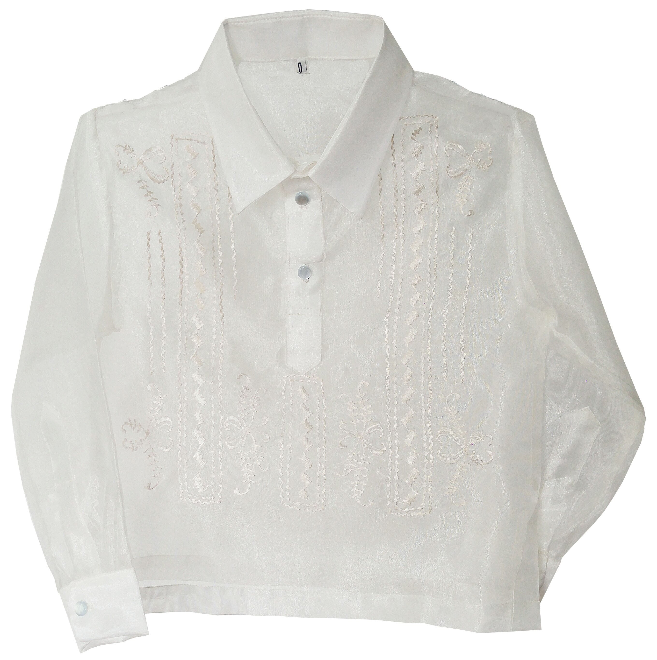 BARONG WAREHOUSE - BO02 - Boys' Organza Barong Tagalog