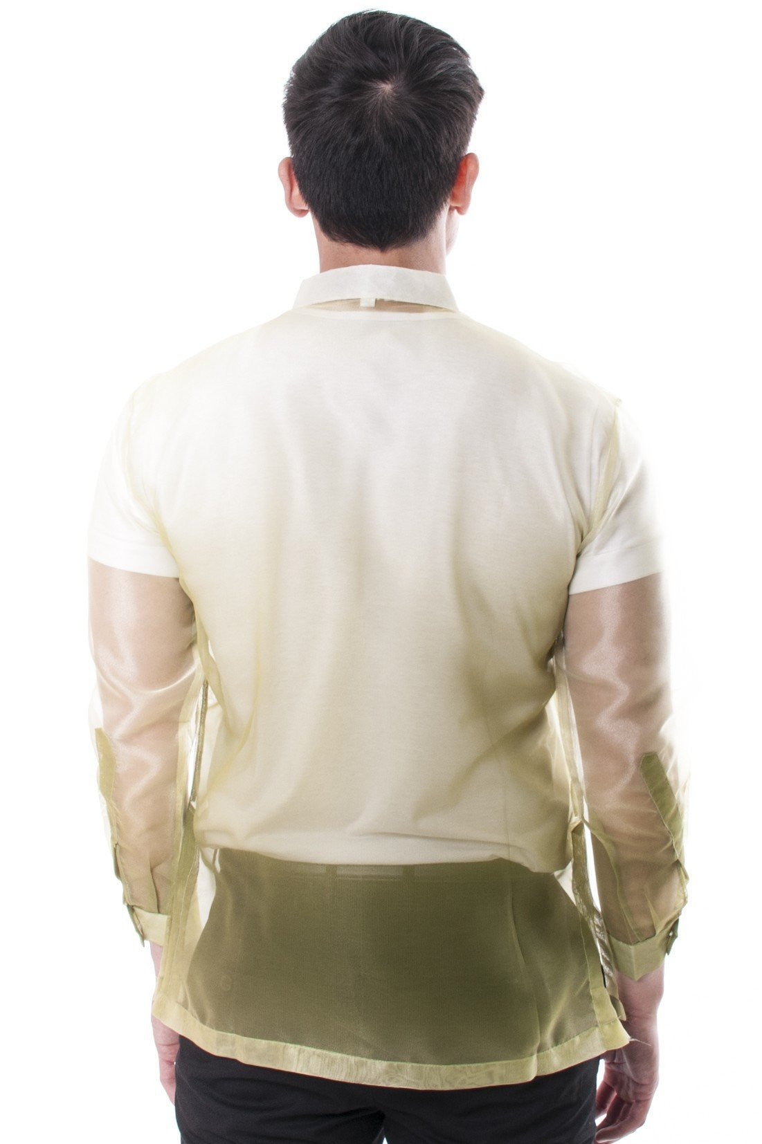 BARONG WAREHOUSE - MO14 - Organza Barong Tagalog Green