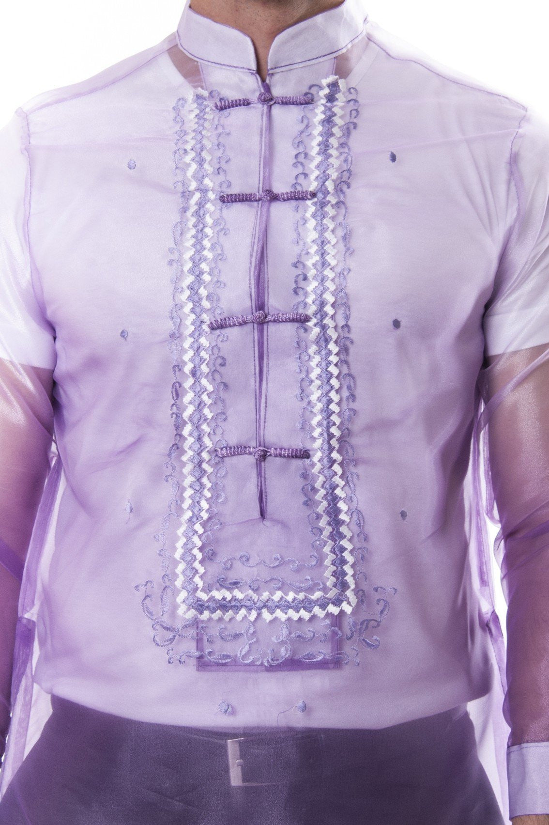 BARONG WAREHOUSE - MO16 - Organza Barong Tagalog Lavender