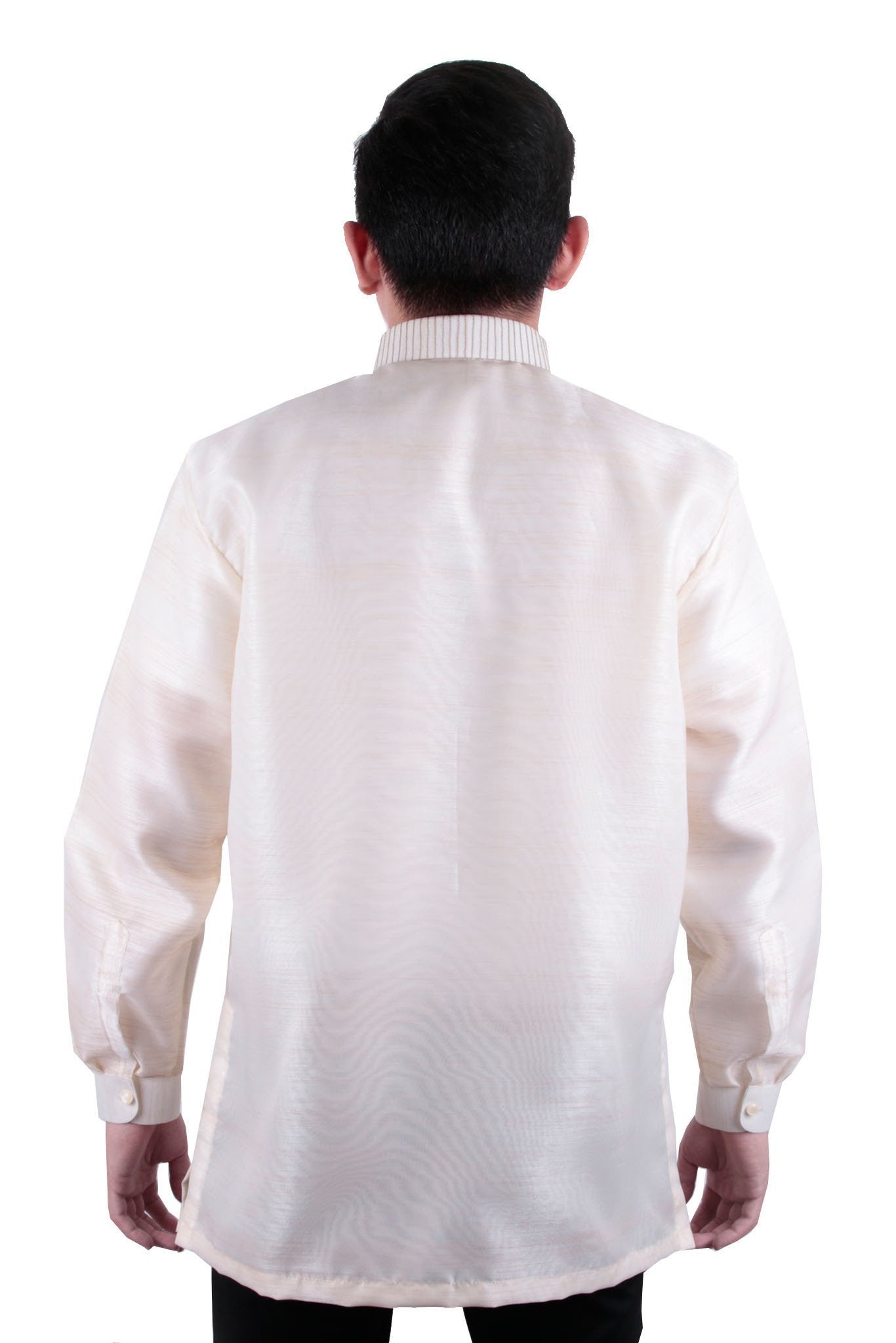 BARONG WAREHOUSE - MO21 - MADE-TO-ORDER - Organza Pina Barong Tagalog with Lining