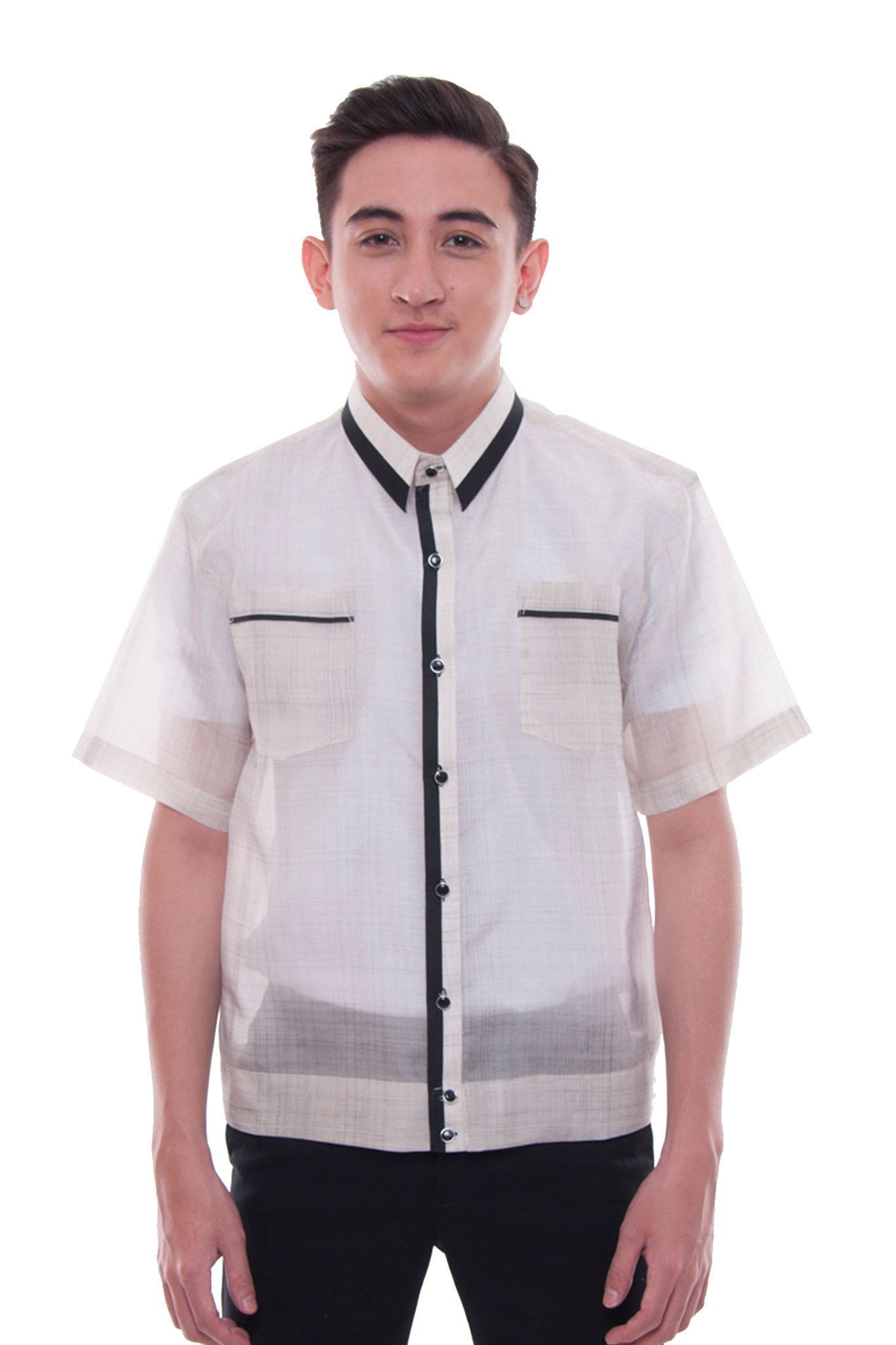 MJ39 MADE TO ORDER Jusi Pina Barong Tagalog Polo Jack Black mj39-made-to-order-jusi-pina-barong-tagalog-polo-jack-black