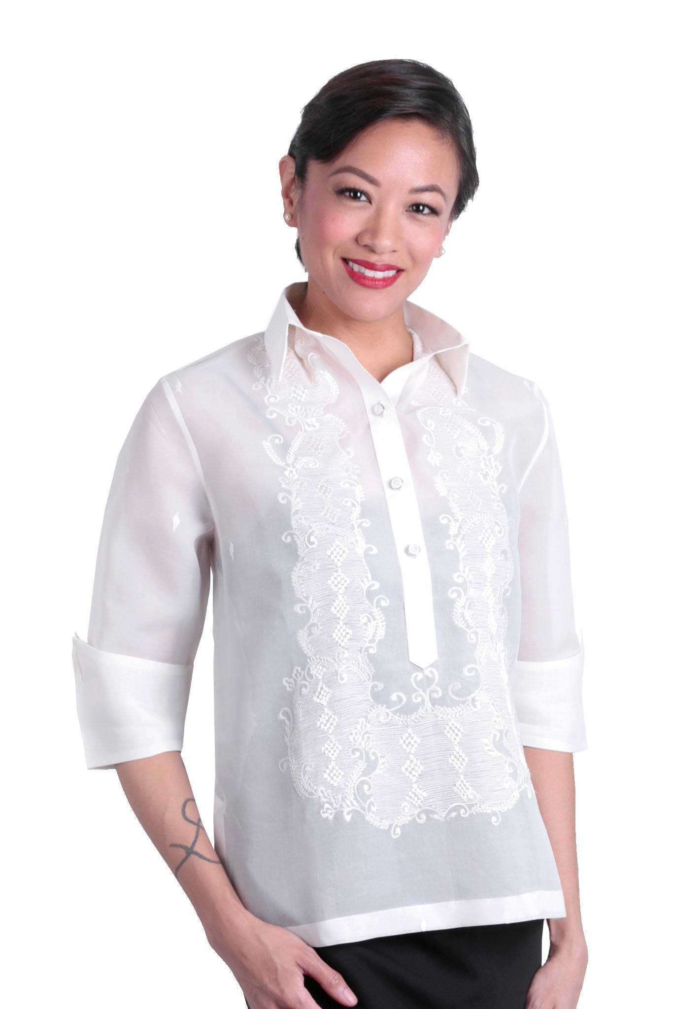 WJ01 - Women's Barong Tagalog Jusi WJ01 - Women's Barong Tagalog Jusi