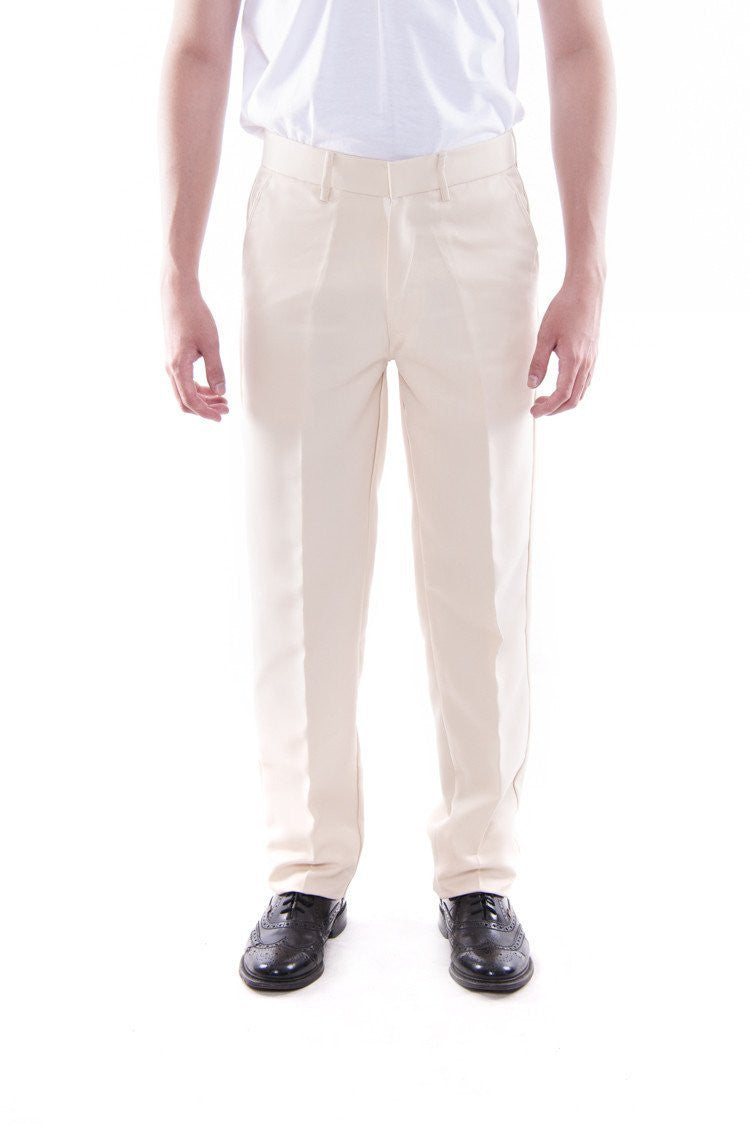 BARONG WAREHOUSE - MP03 - PRE-ORDER - Men's Regular Fit Wool Slacks Beige